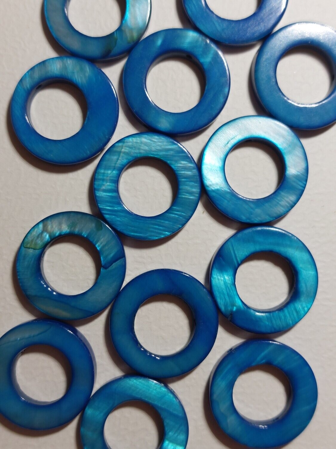 Schelpkraal Rond blauw