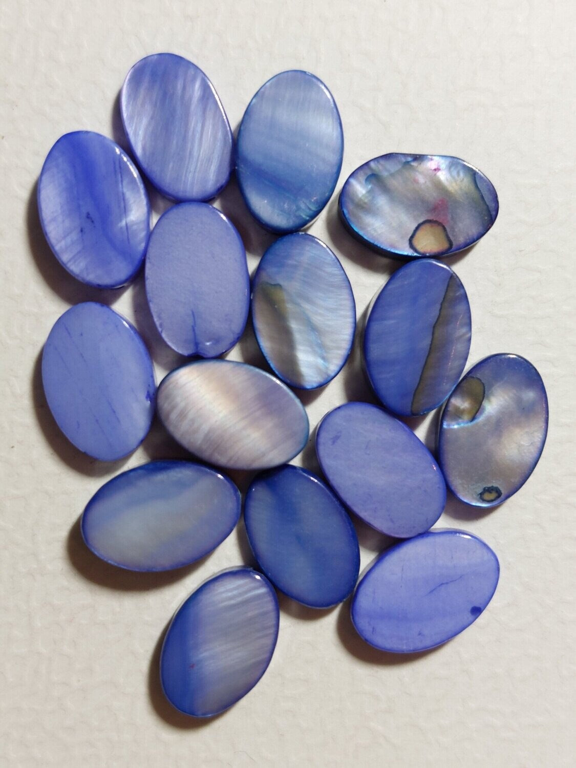 Schelpkraal Ovaal blauw