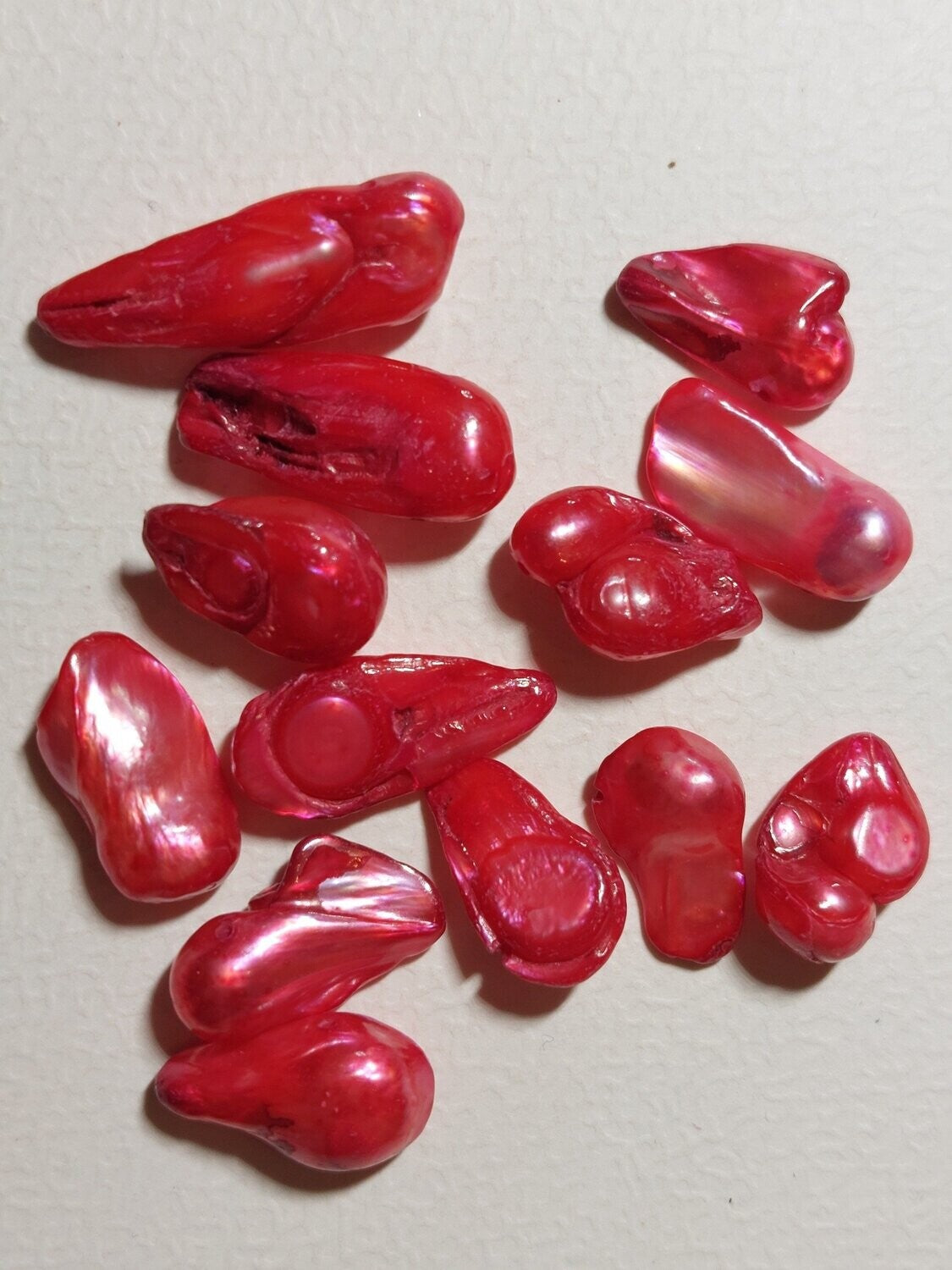 Zoetwaterparels Rood/roze