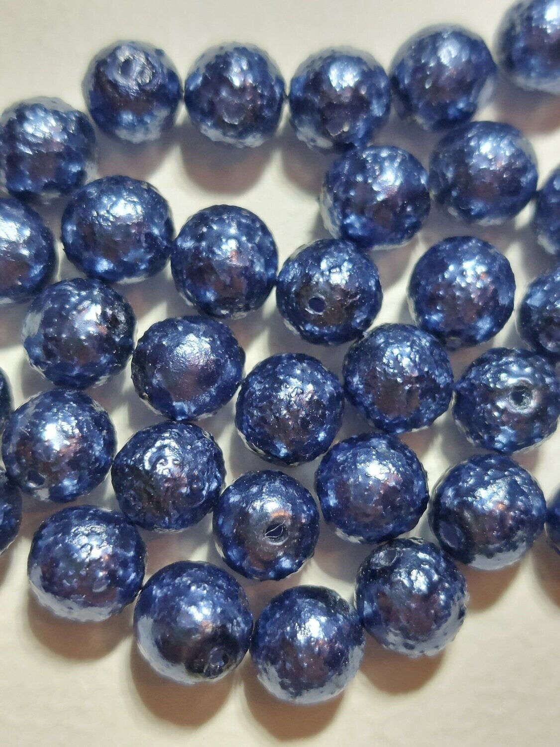 Glaskraal cracle blauw