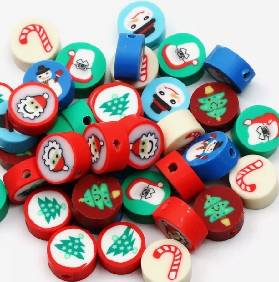 Fimo kraal kerst