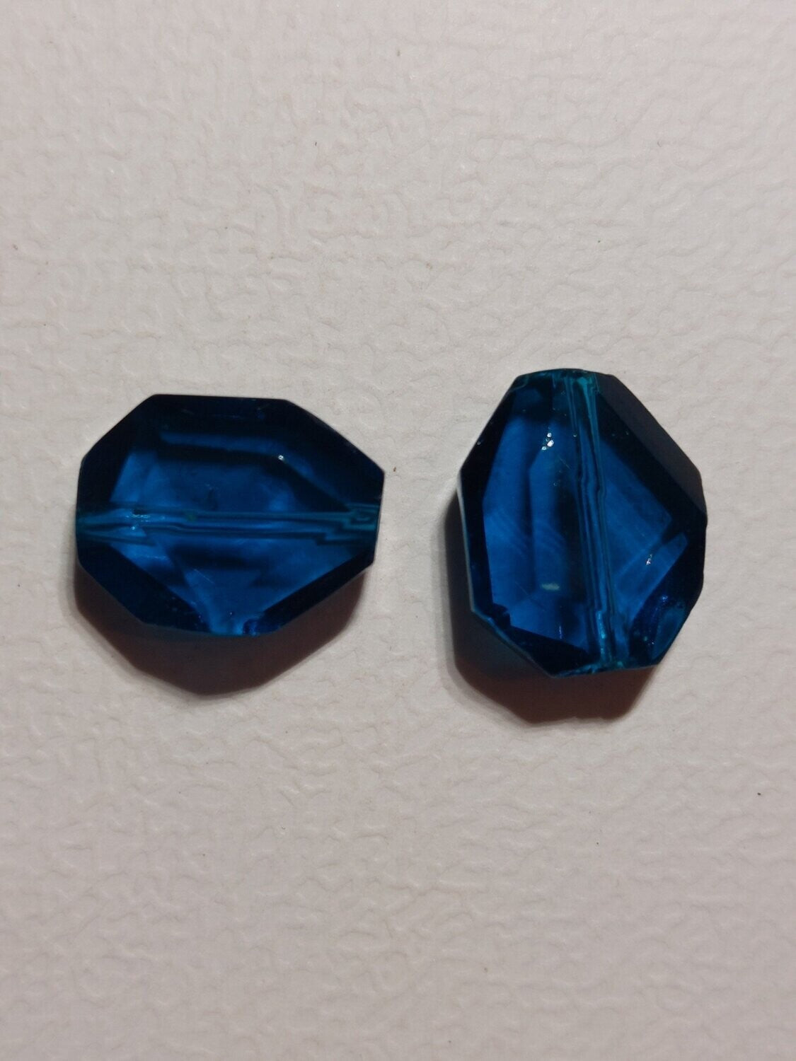 Glaskraal Aqua blauw ovaal