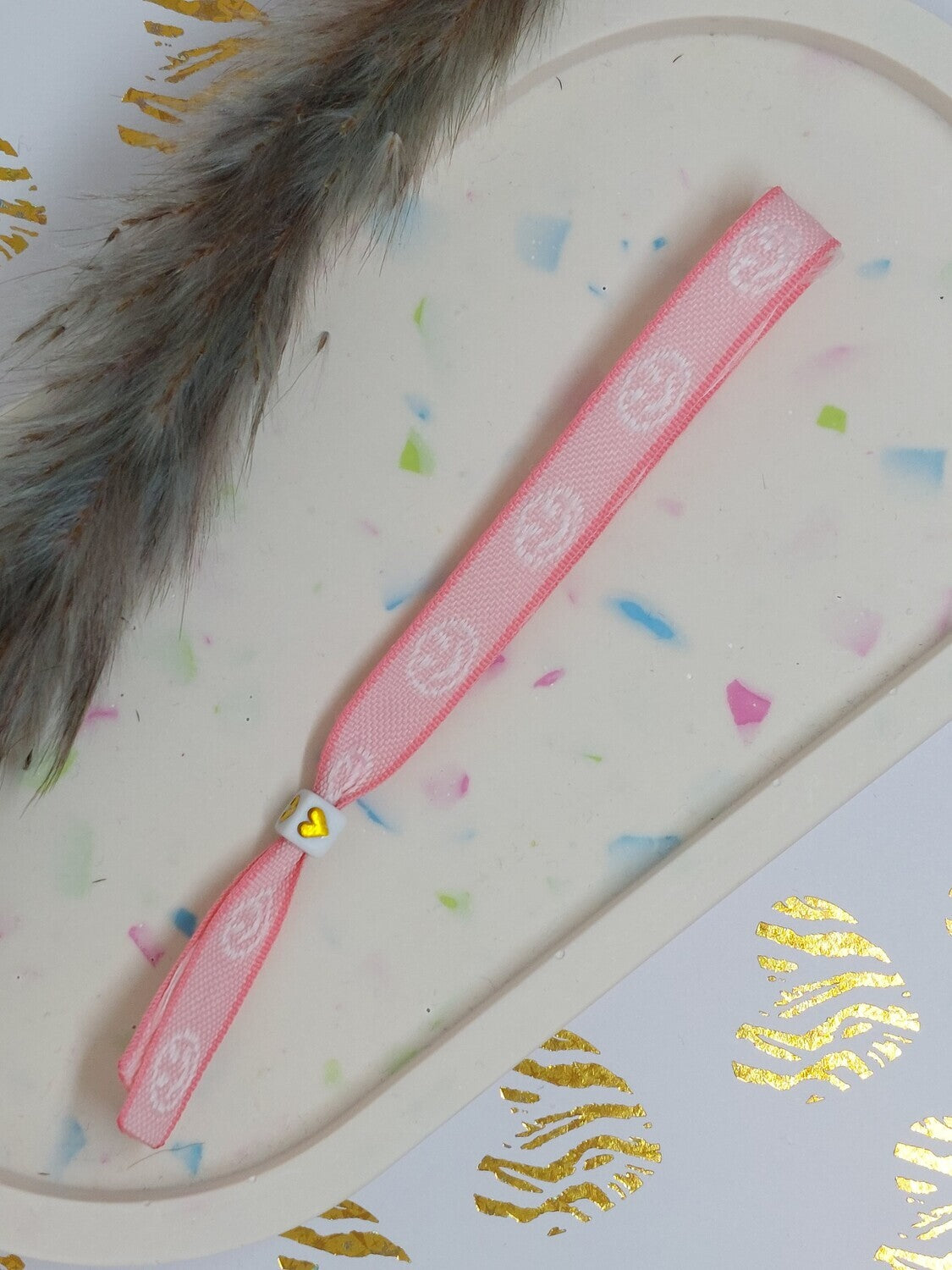 Lint armbandje "smile"