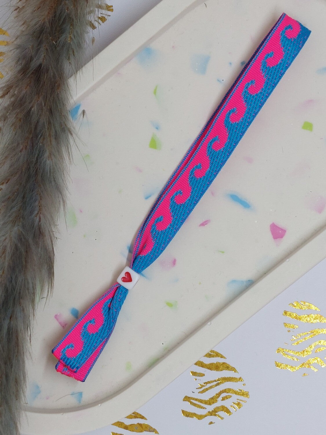 Lint armbandje "wave II"