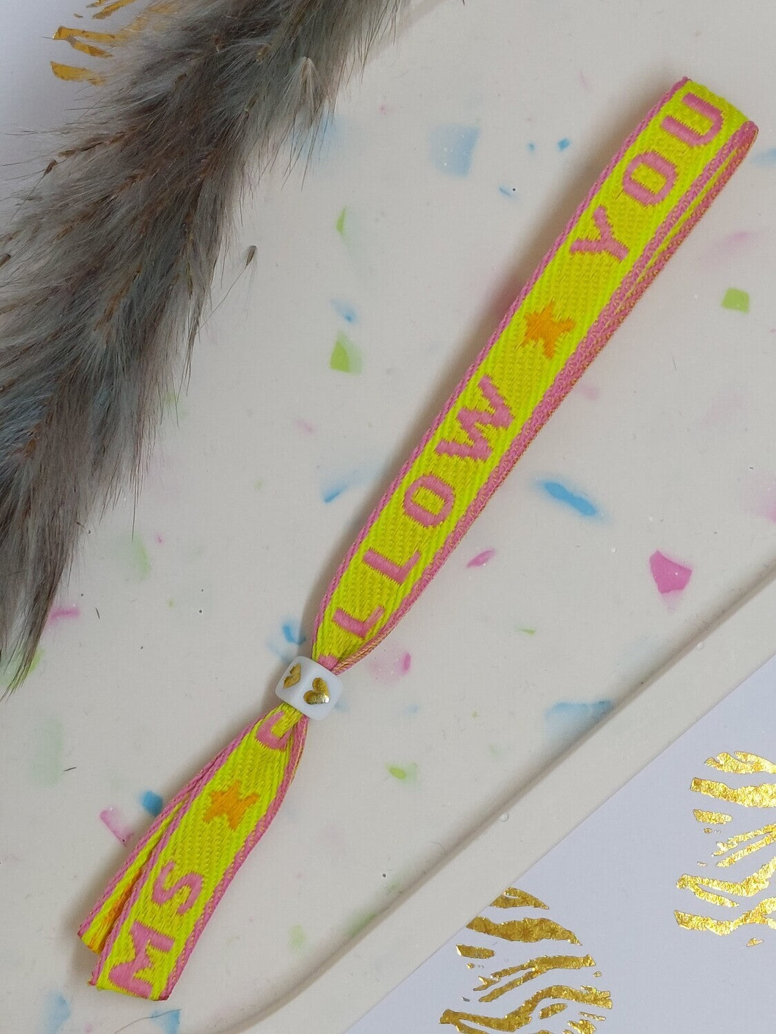 Lint armbandje "follow your dreams"