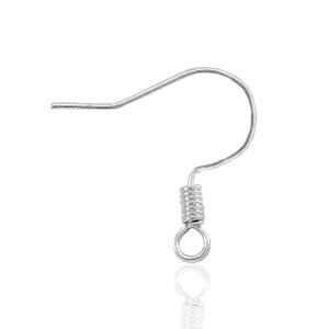 Stainless steel oorbelhaakje Zilver (RVS)