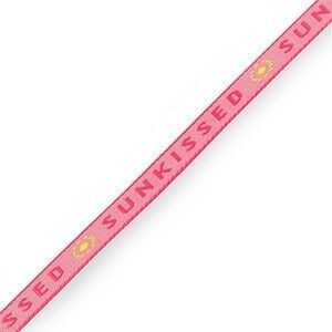 Lint met tekst "sunkissed" Pink