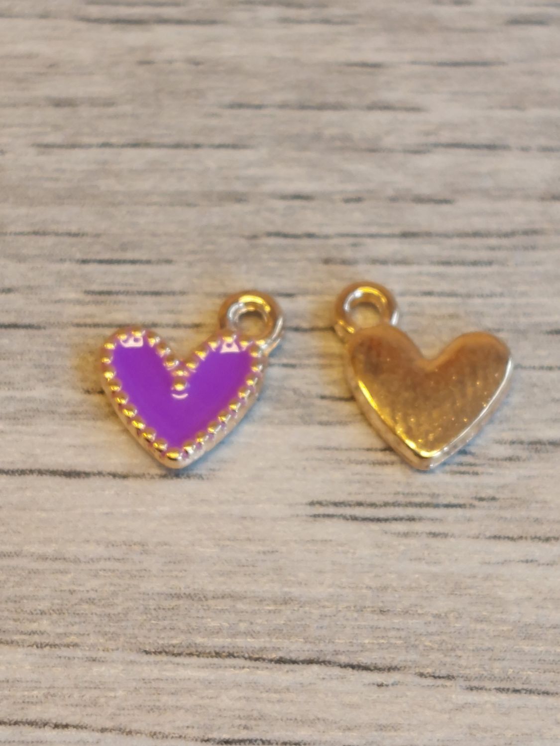 Bedel hartje klein paars