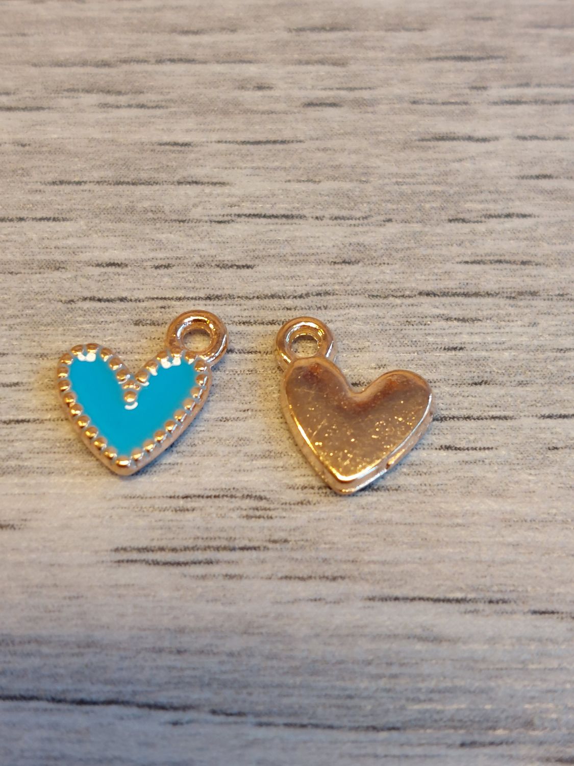 Bedel hartje klein blauw