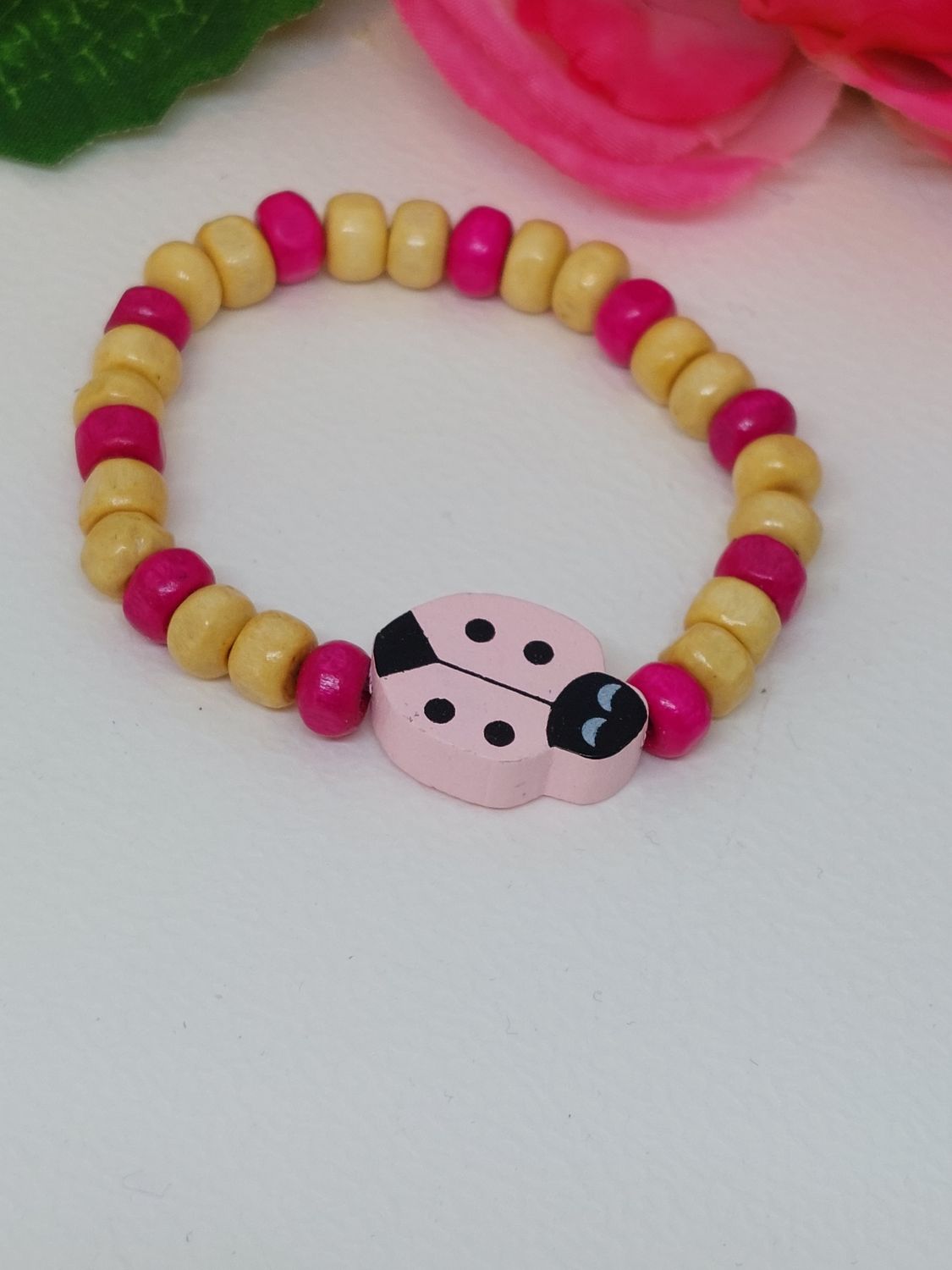 Lieveheersbeestje roze met roze