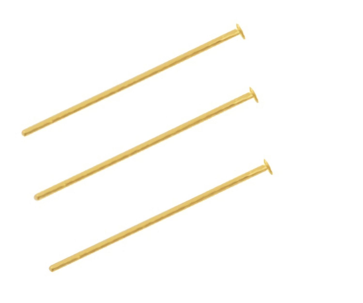 Nietstift plat goud (RVS)