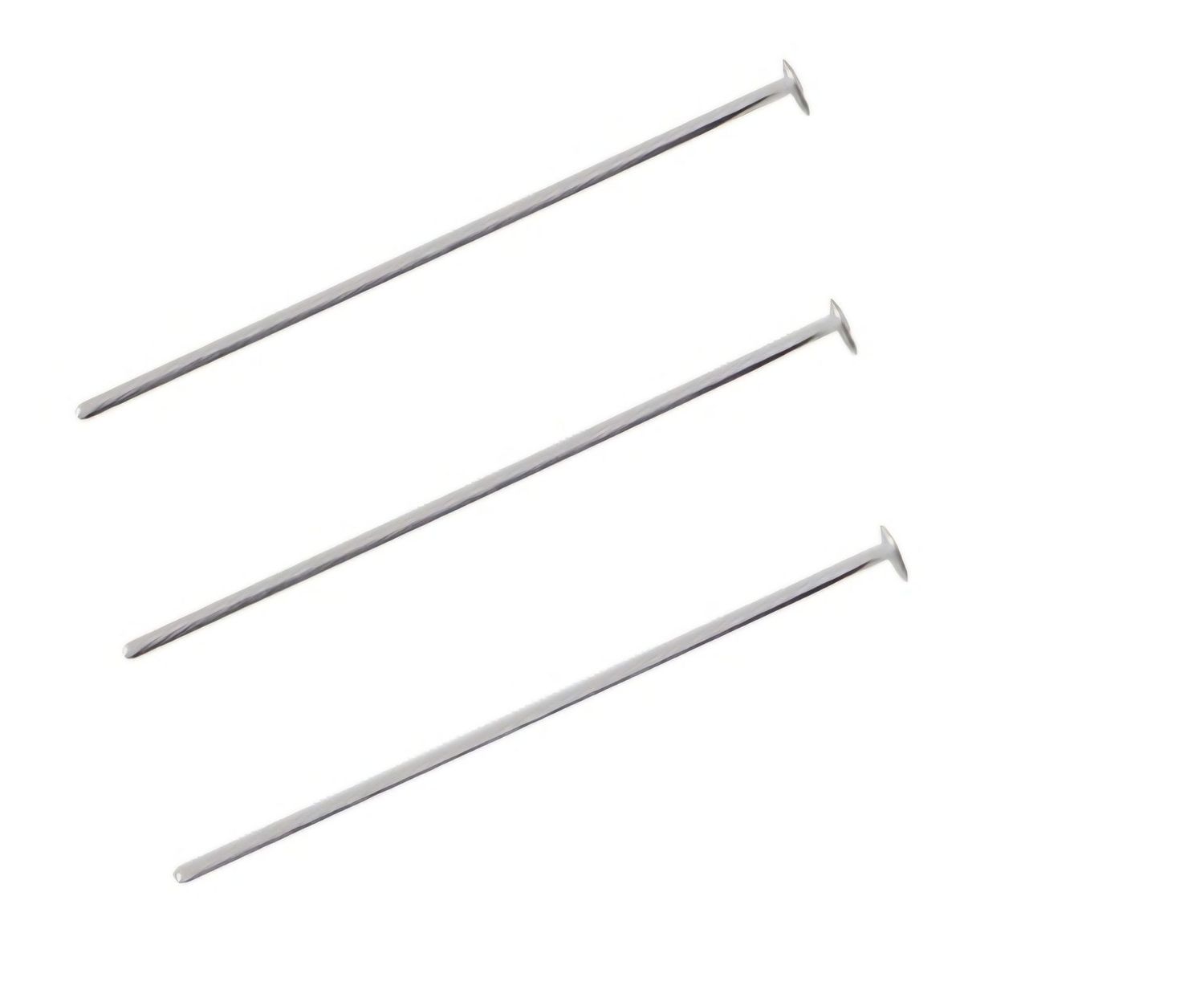 Nietstift plat zilver (RVS)