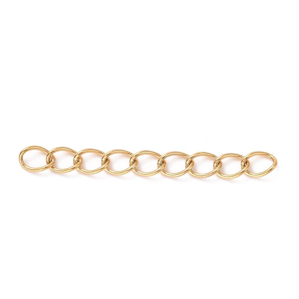 Verlenketting goud (RVS)