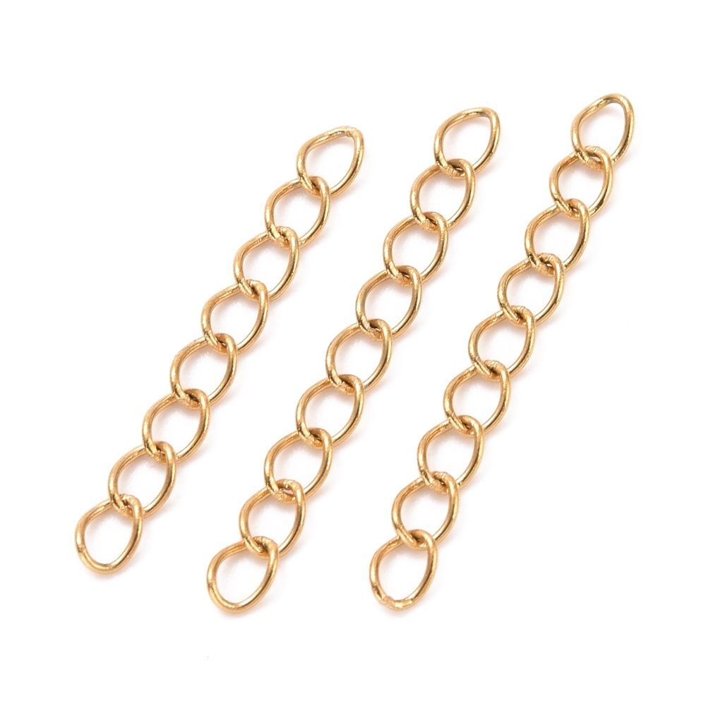 Verlenketting goud (RVS)