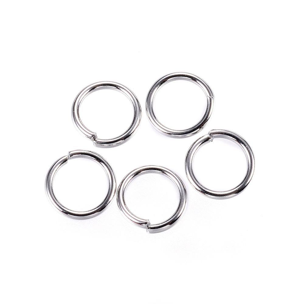 Jumpring 6mm zilver (RVS)