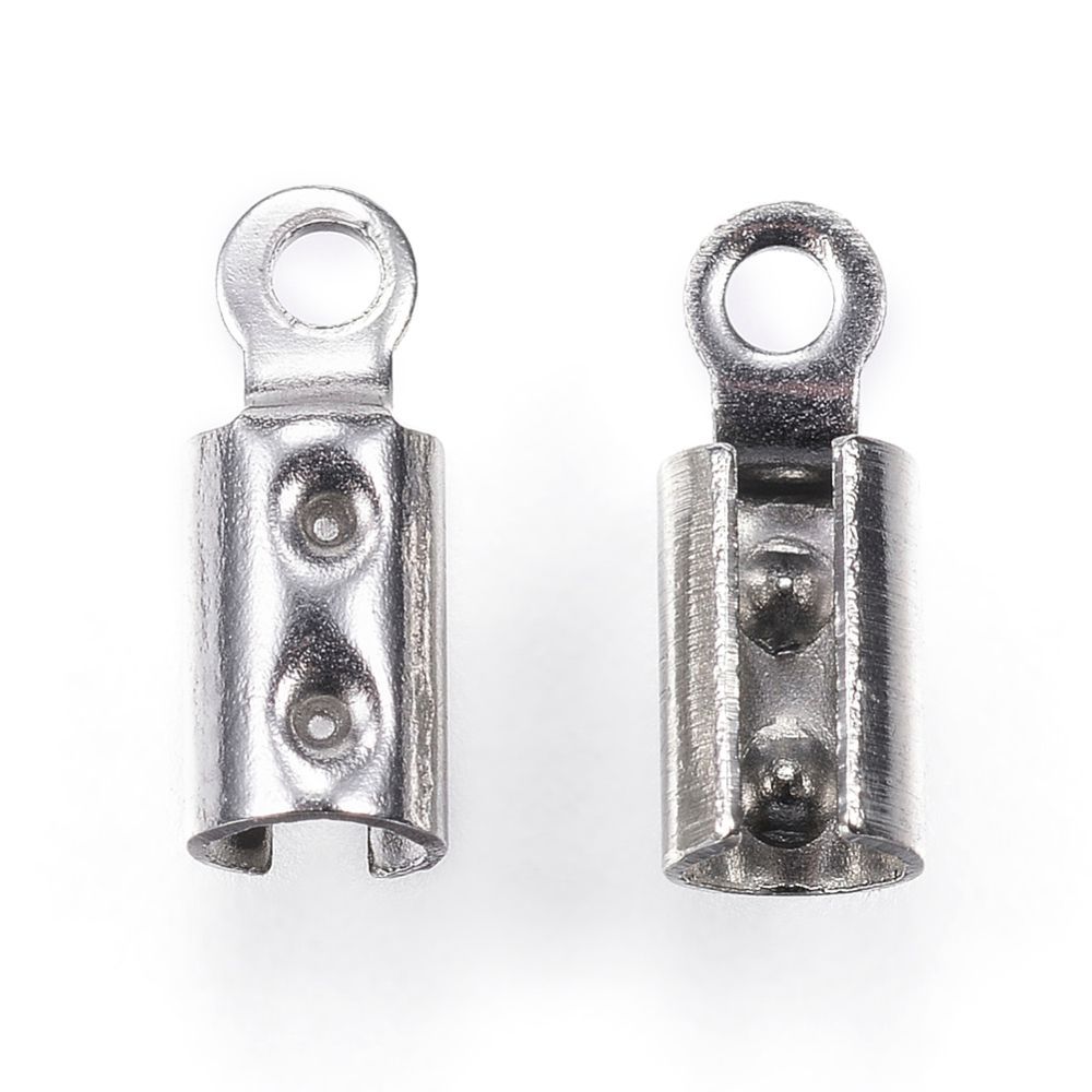 Eindkapje 3mm zilver (RVS)