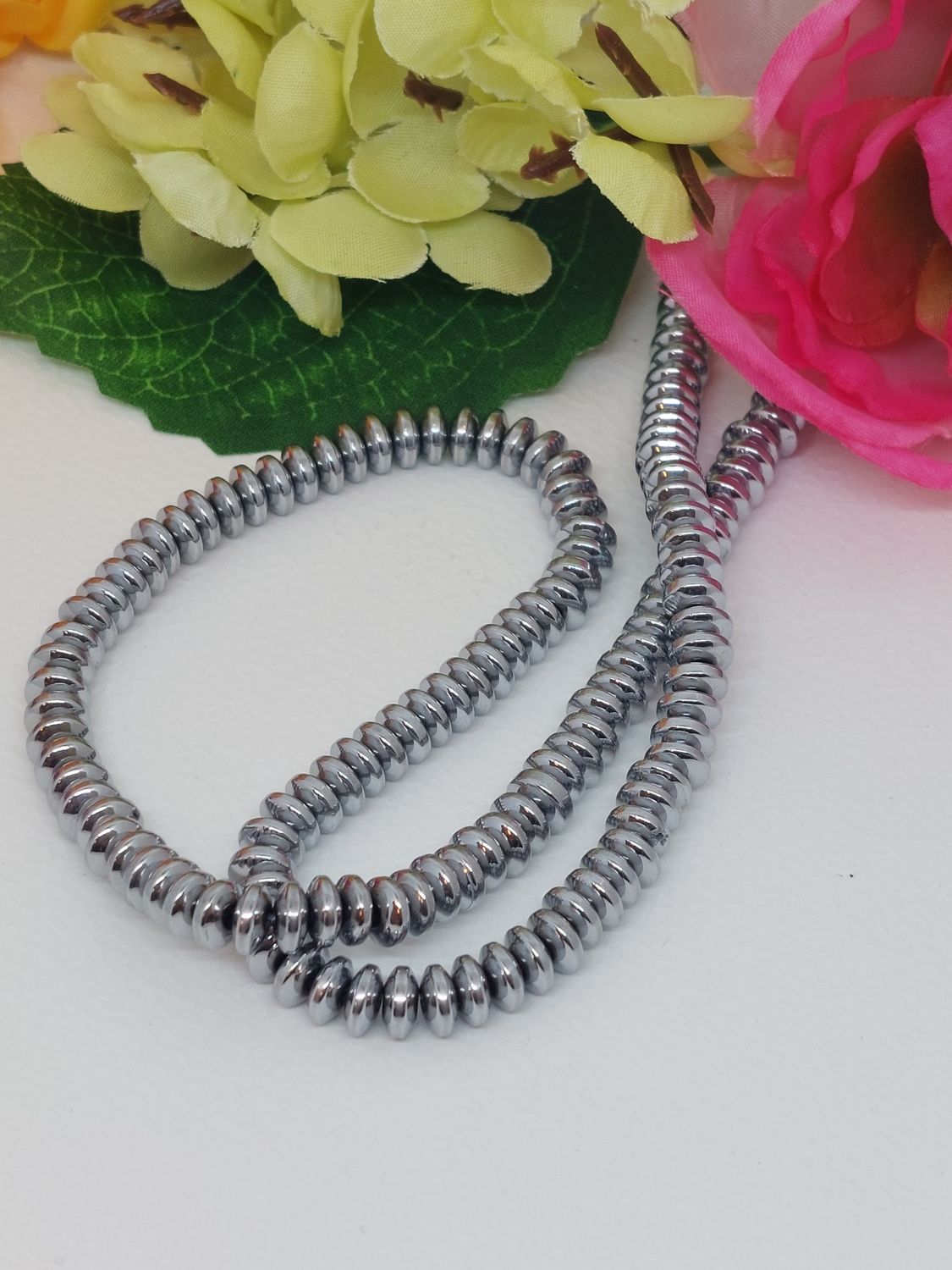 Spacer zilverkleurig 6mm