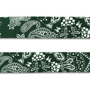 Bandana Dark green-white