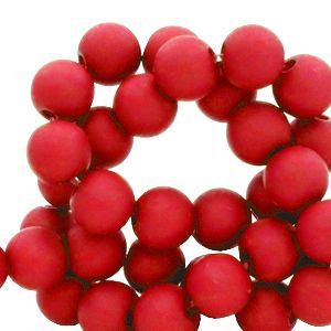 Candy red 4 mm acryl kralen
