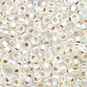 Miyuki rocailles Silverlined AB crystal 8-1001 8/0 (3mm)