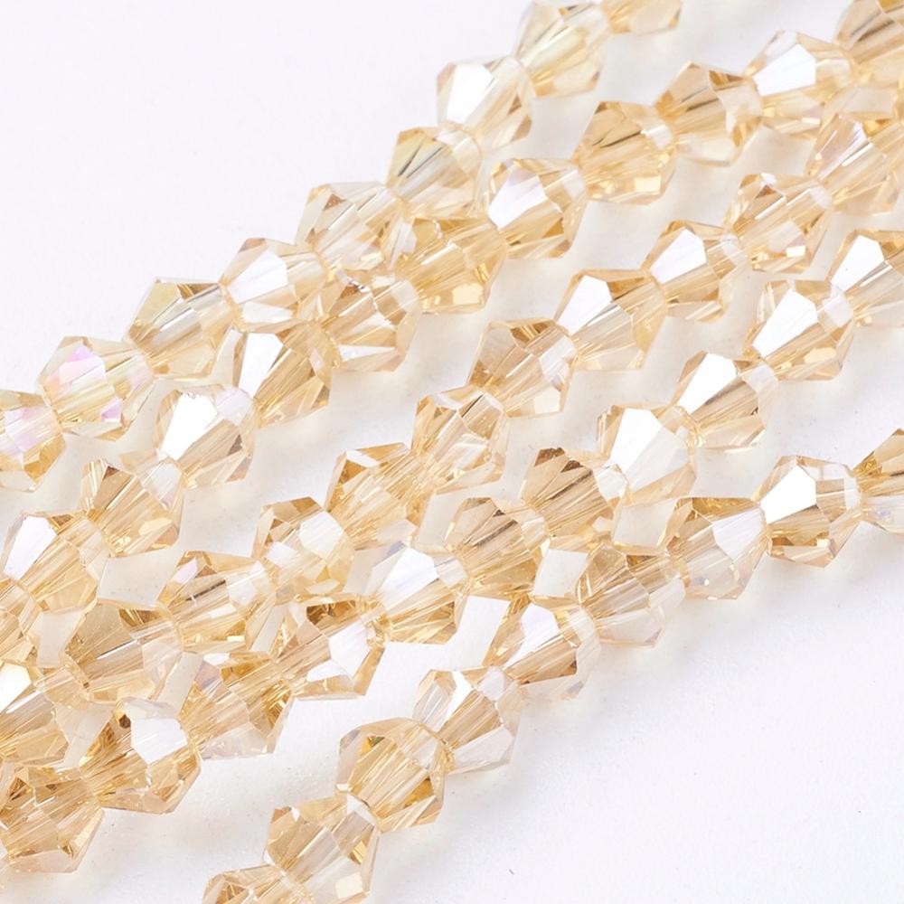 Bicone kraal Goldenrod 4mm