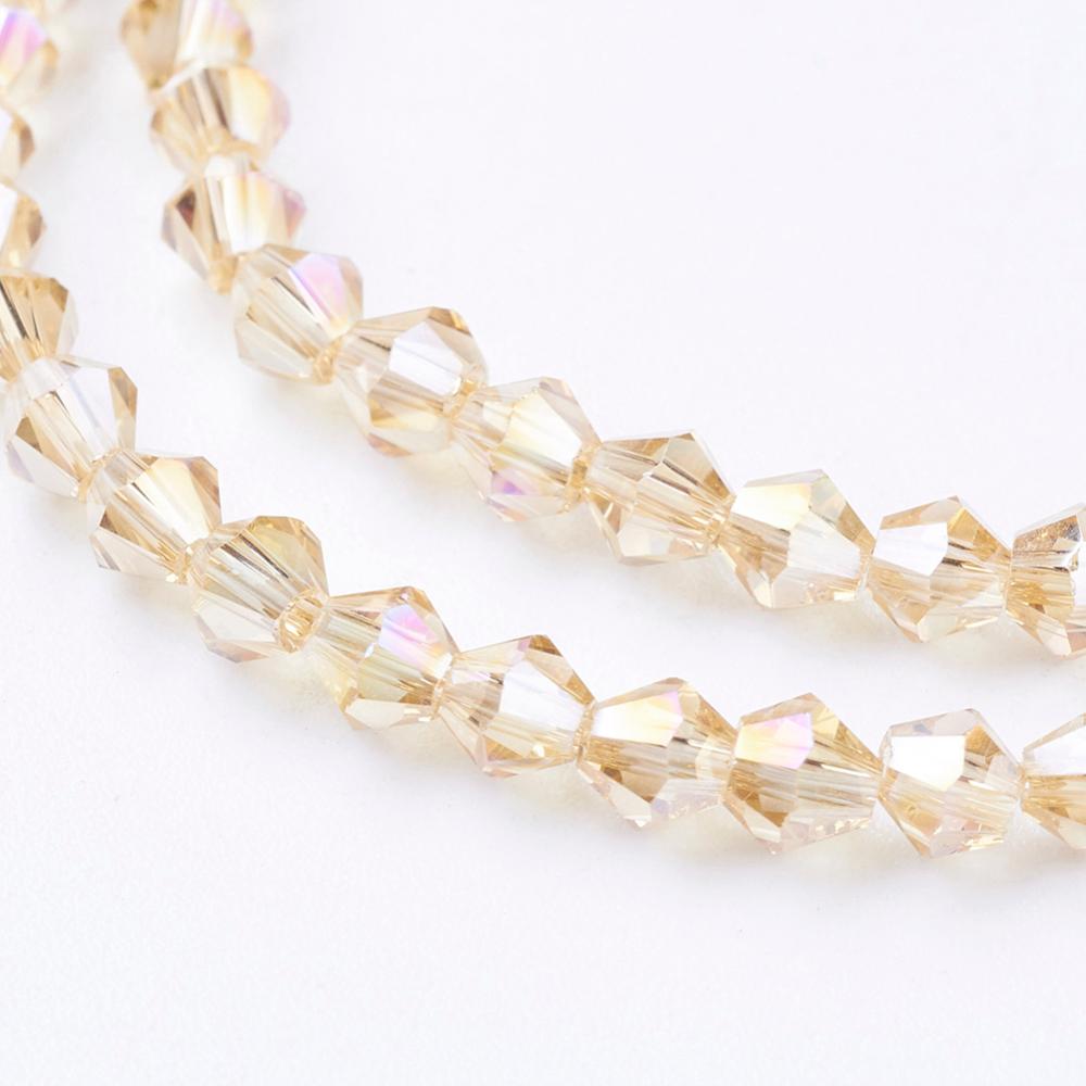 Bicone kraal Goldenrod 4mm