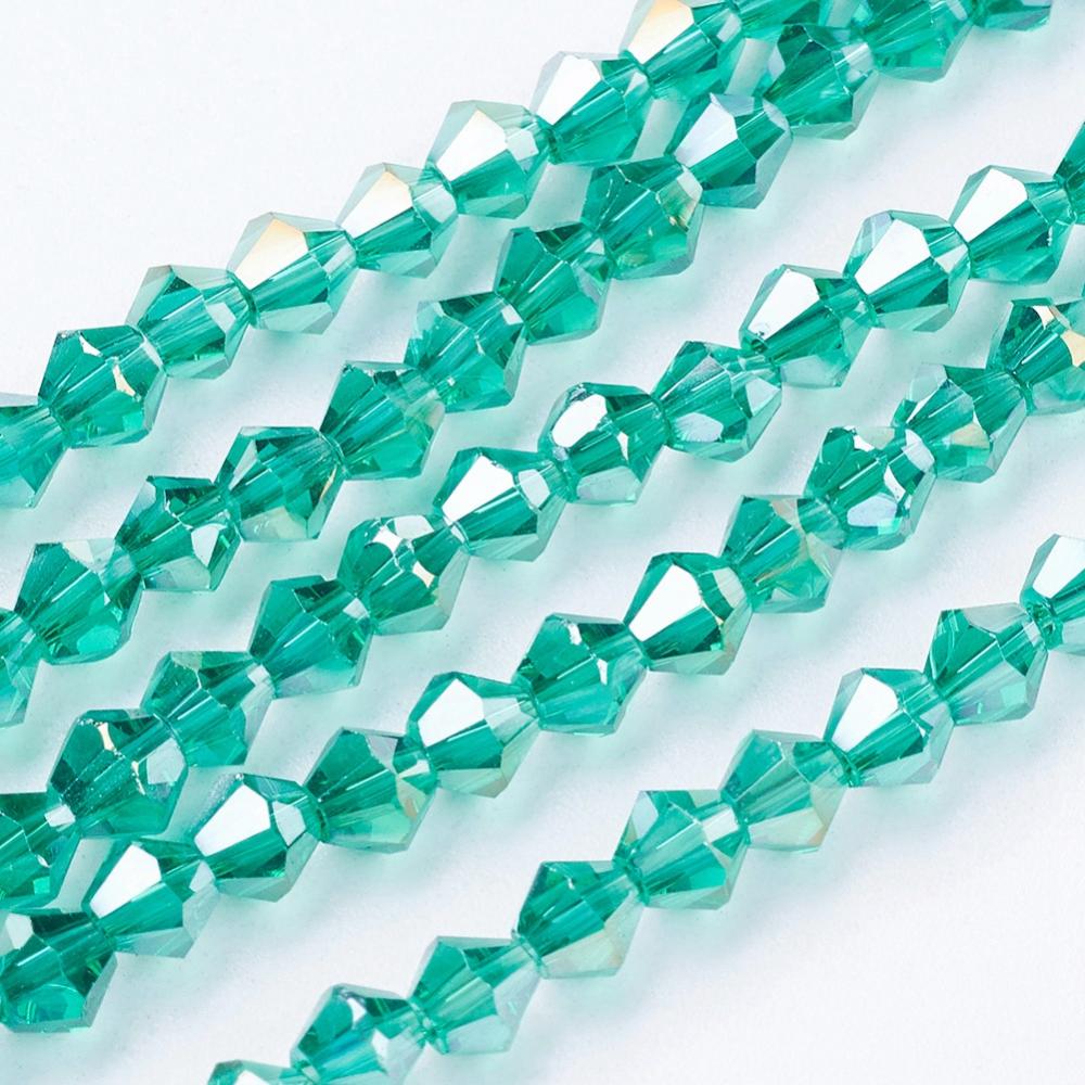 Bicone kraal groen 4mm