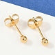 Ball Stud Oorbellen Goudkleurig RVS