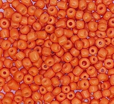 Roccailles oranje 6/0 (4mm)