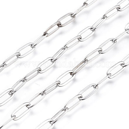Ketting paperclip (RVS)