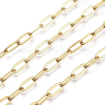 Ketting paperclip (RVS)