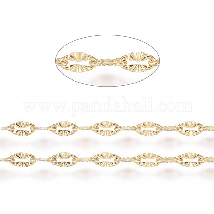 Ketting textuur goud (RVS)