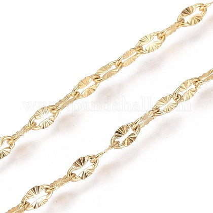 Ketting textuur goud (RVS)