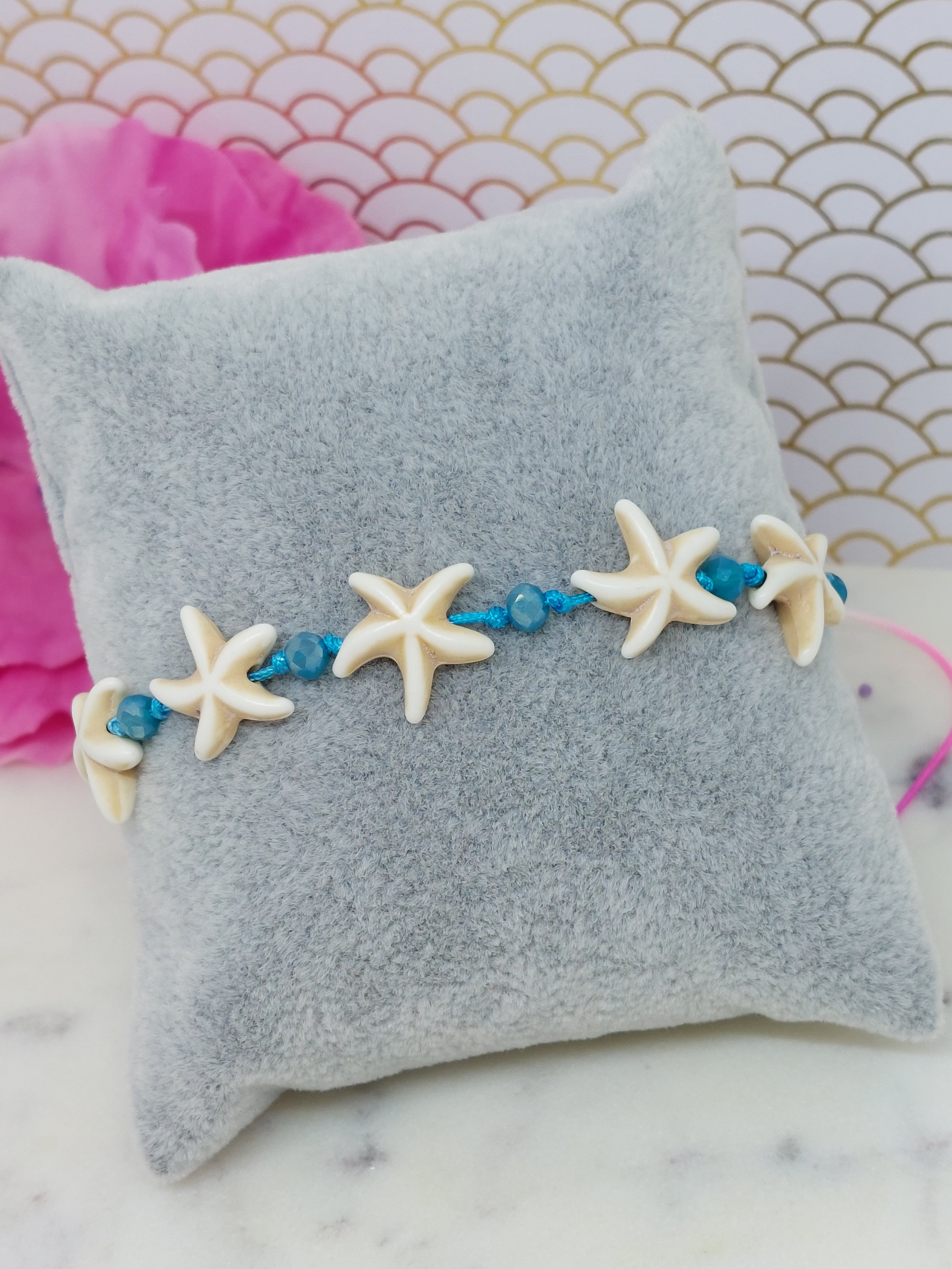 Zeester crème (blauw)