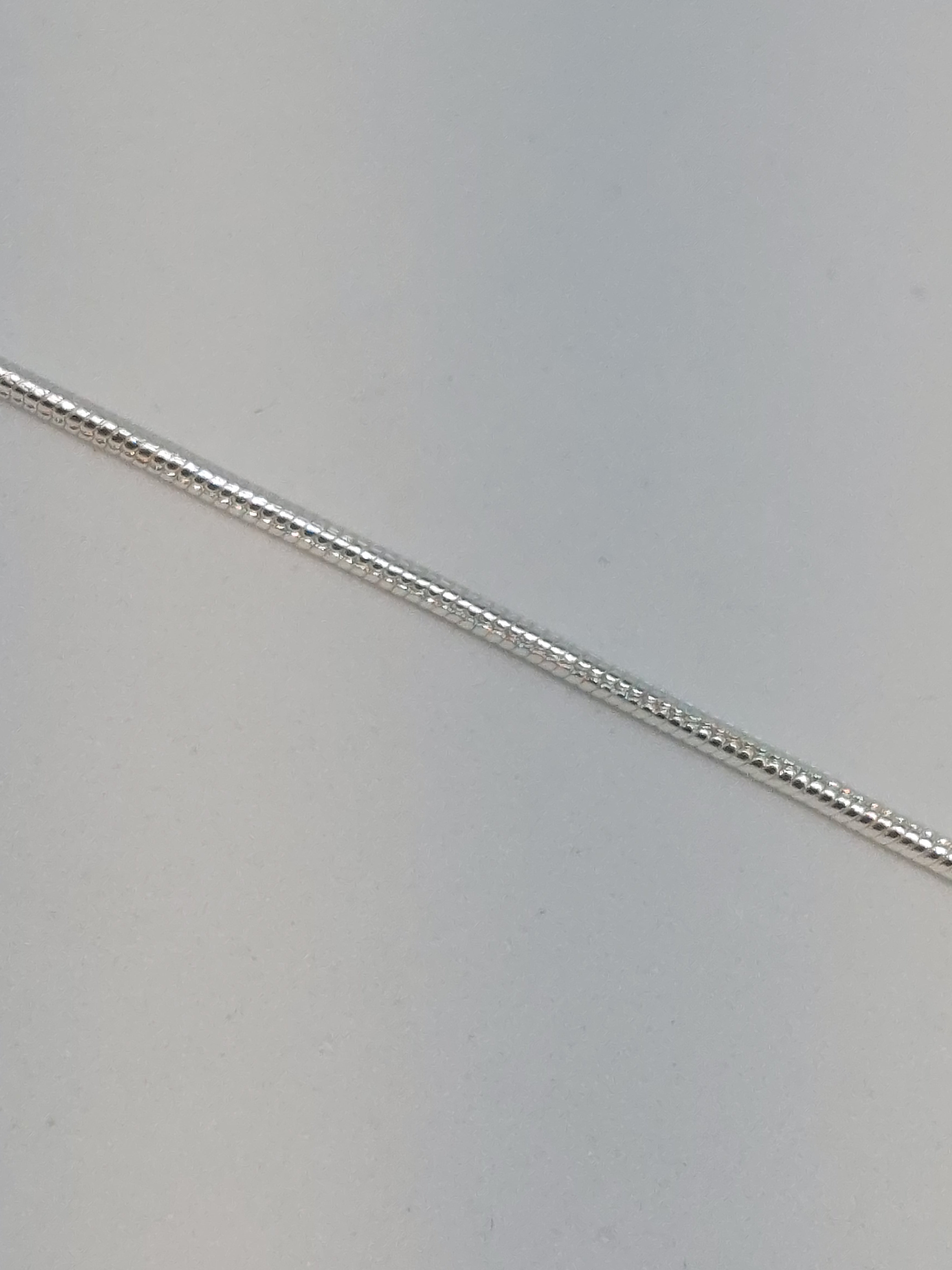Ketting snake fijn Zilver (925)