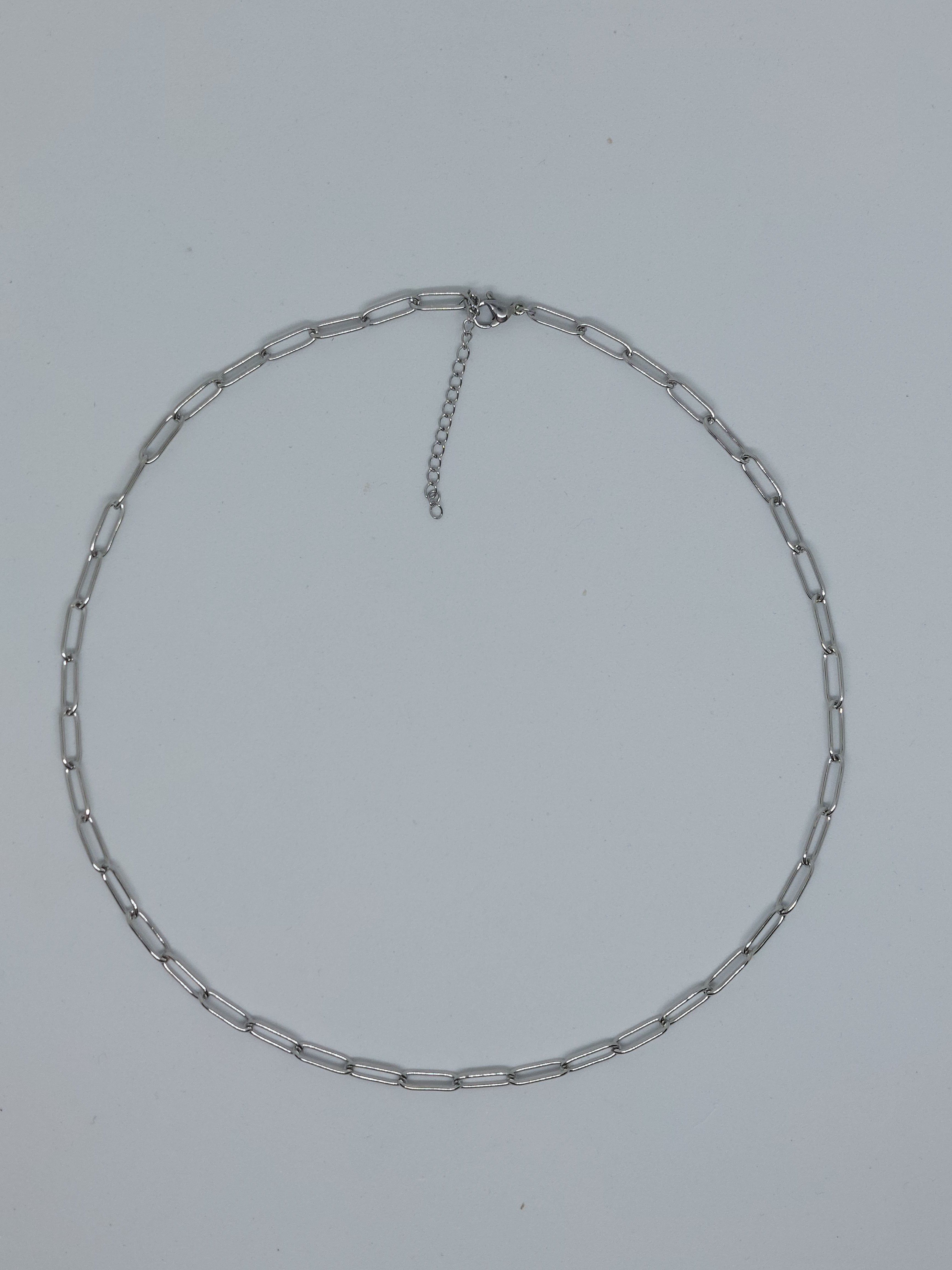 Ketting paperclip (RVS)
