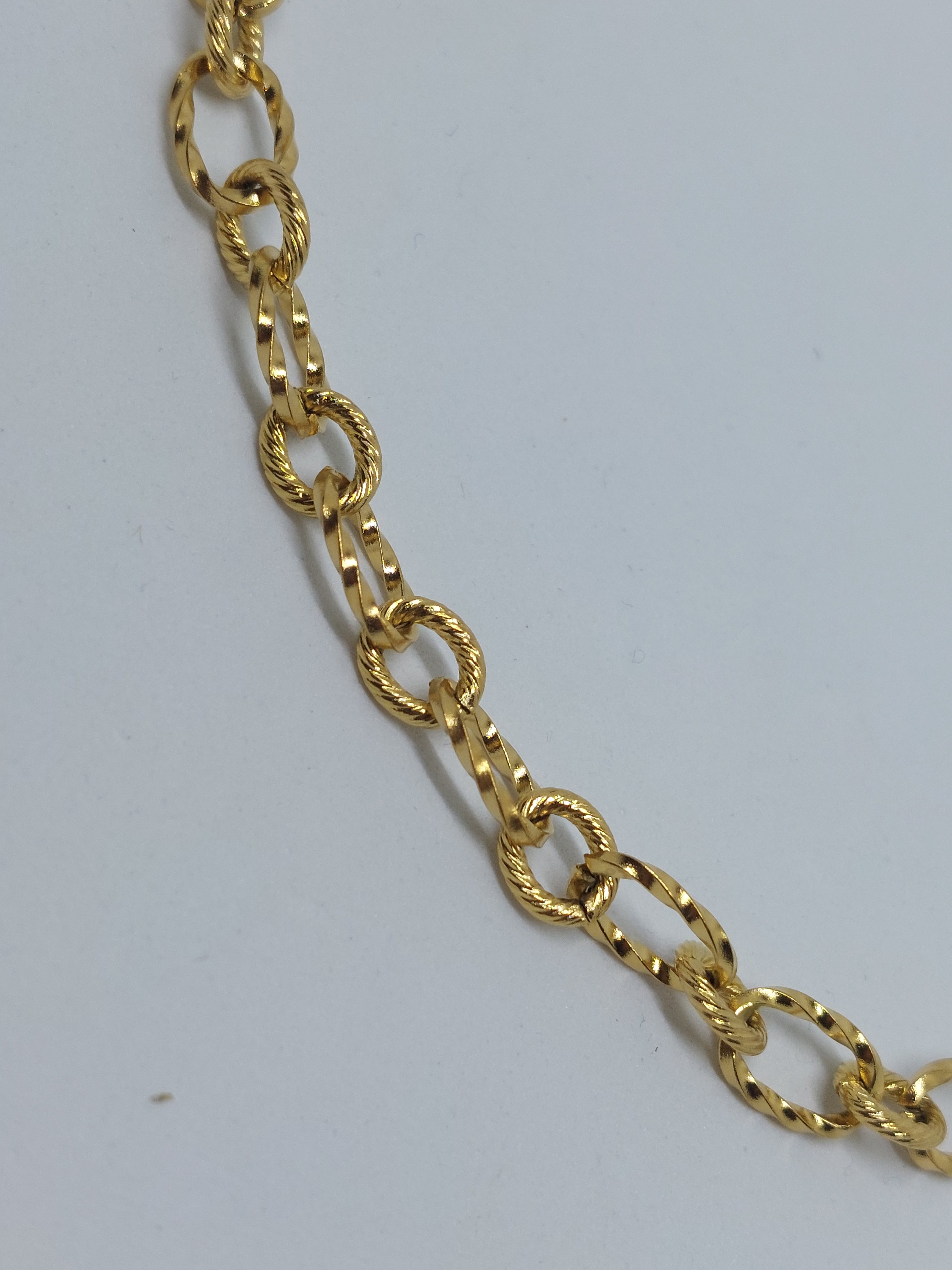 Ketting schakel grof goudkleuring (RVS)