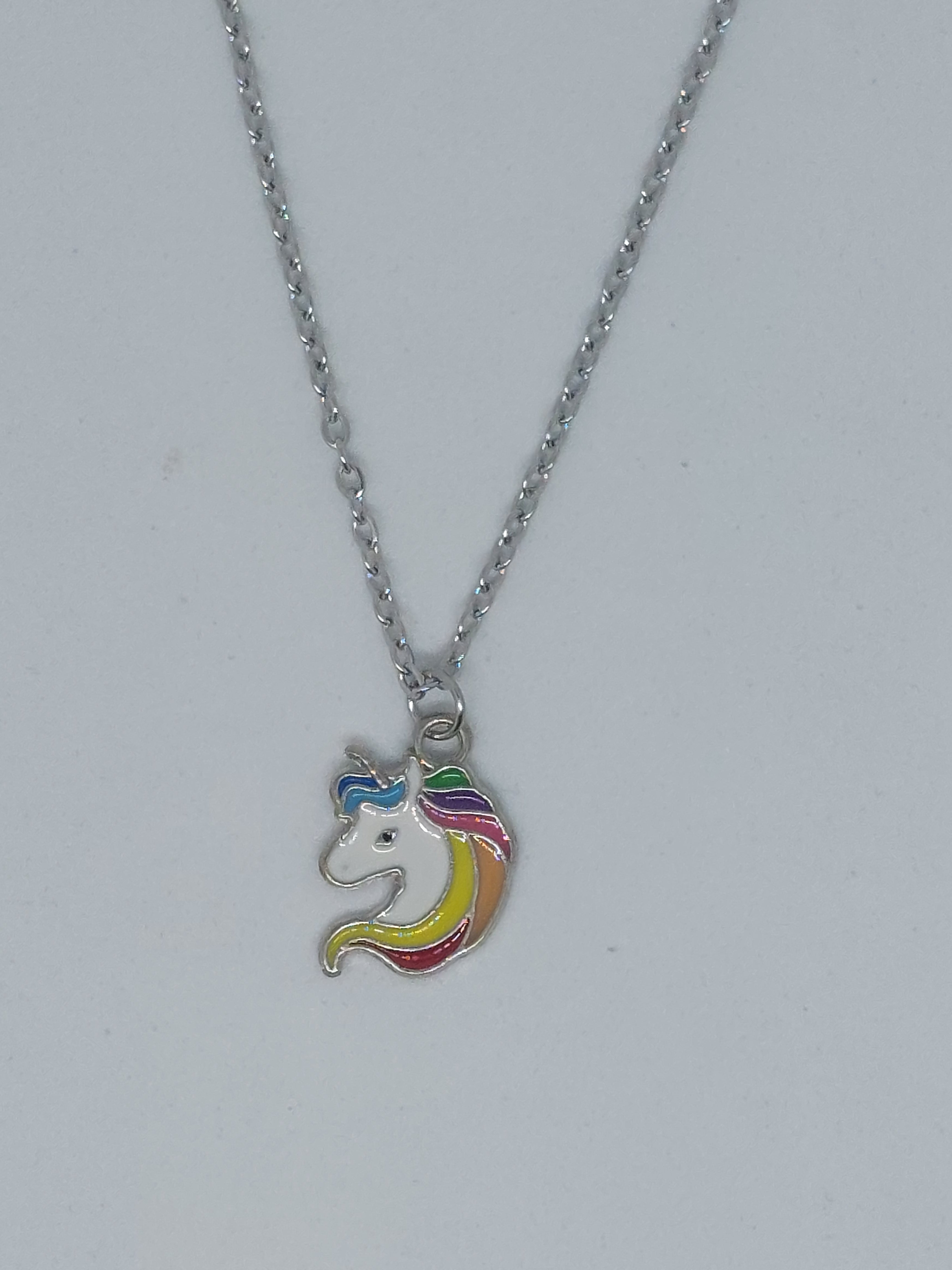 Ketting unicorn rainbow