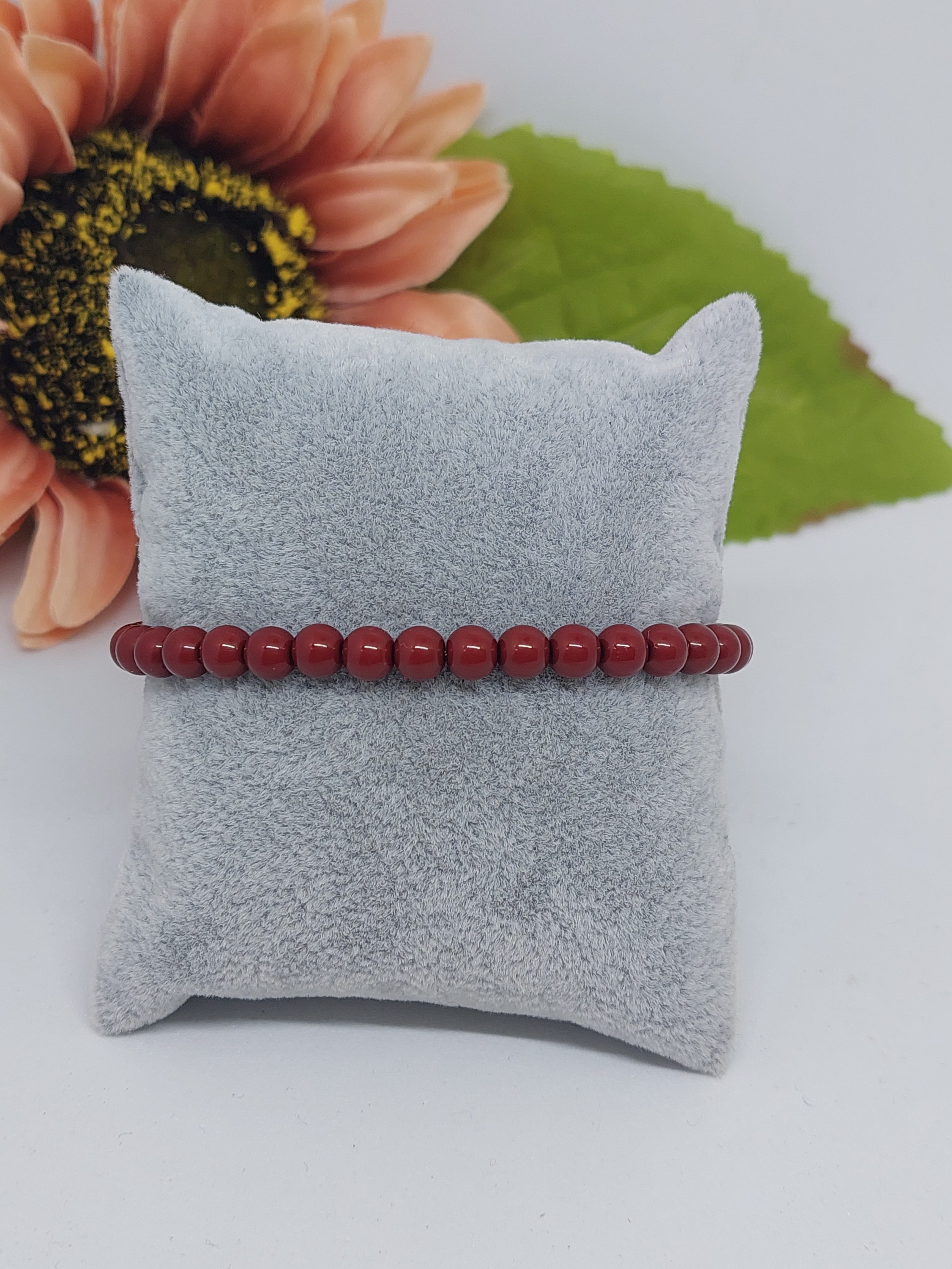 Kralen armband sherry 6mm