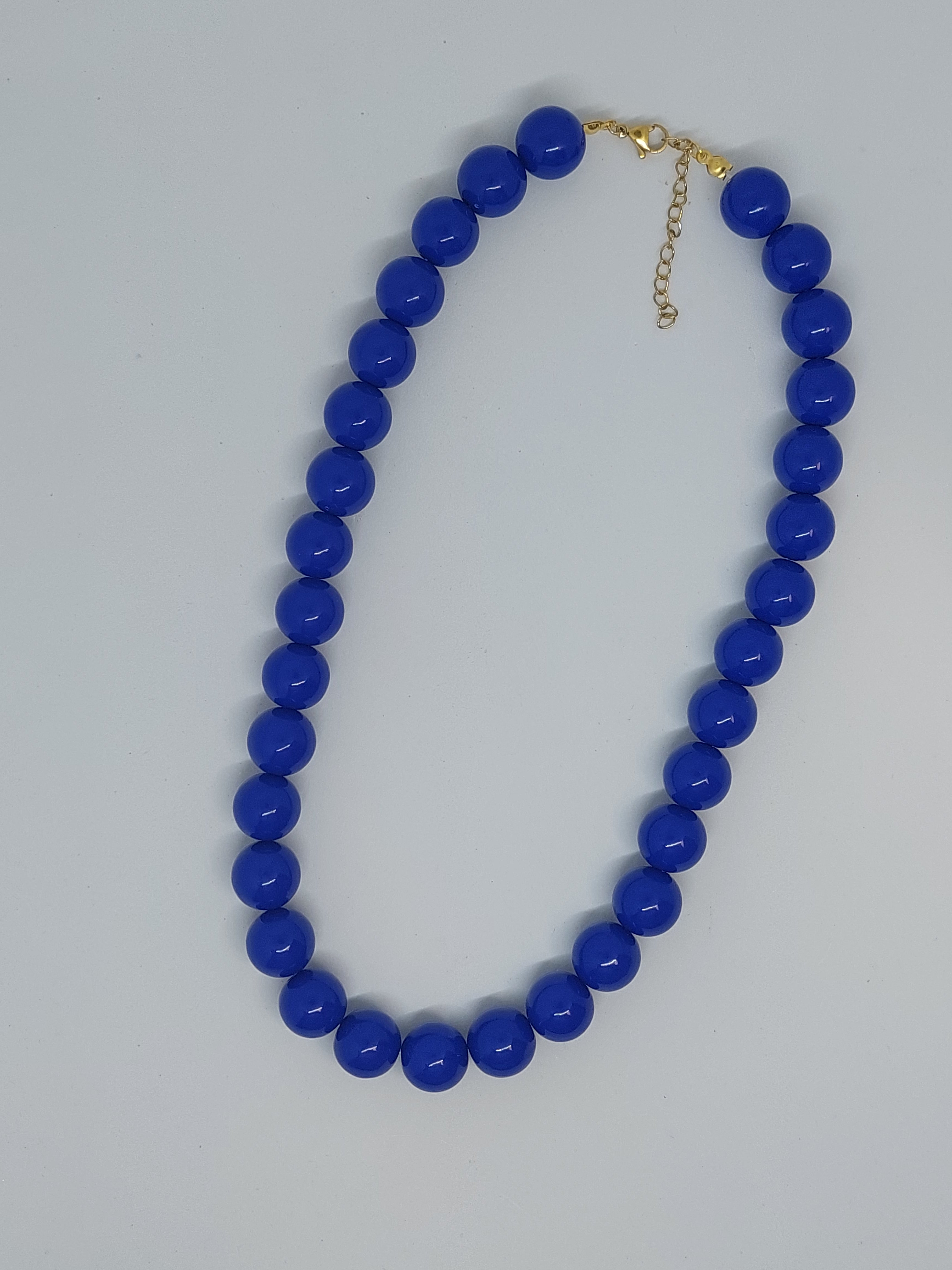 Kralenketting donker blauw