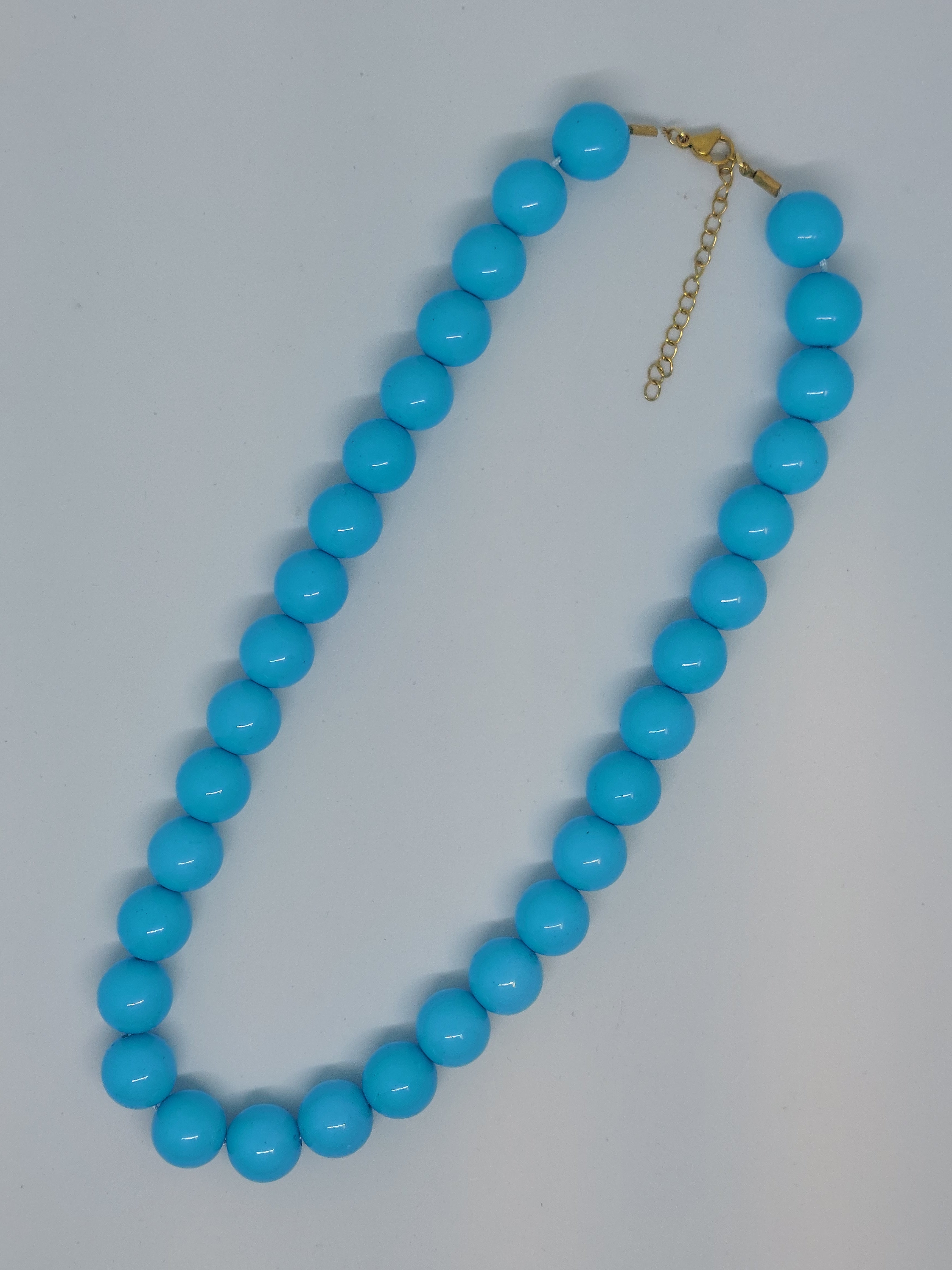 Kralenketting turquoise blauw