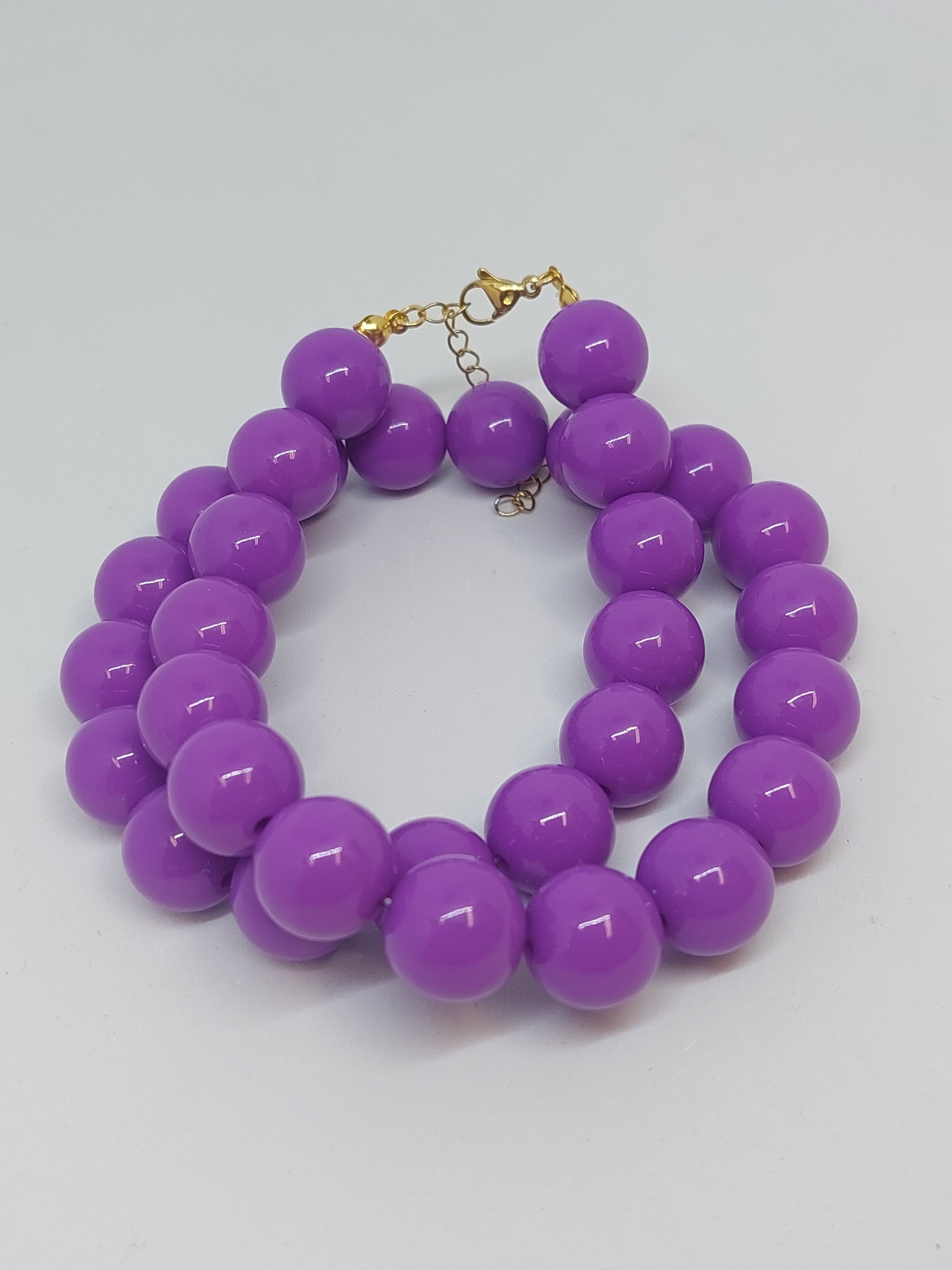 Kralenketting purple