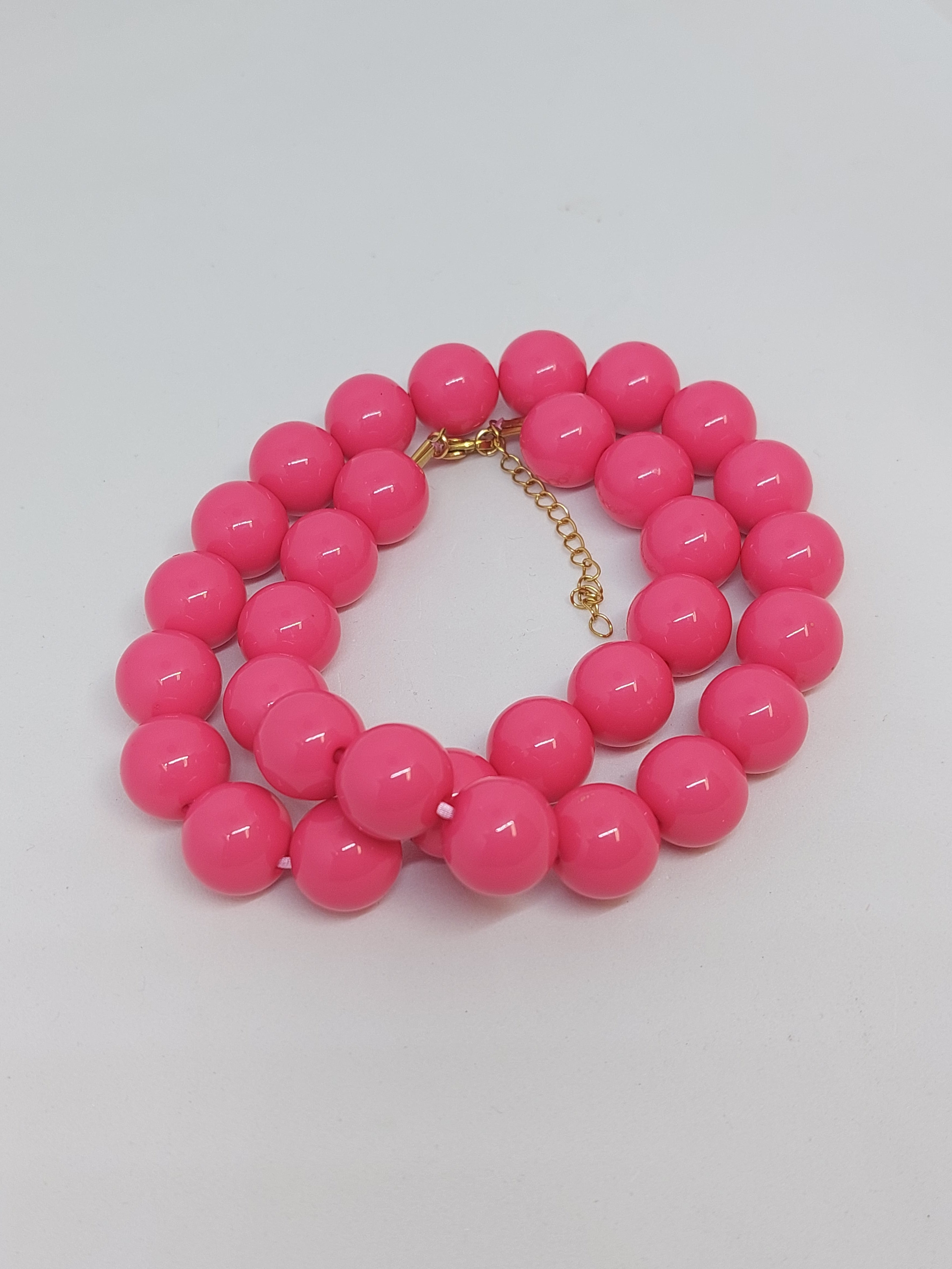 Kralenketting pink