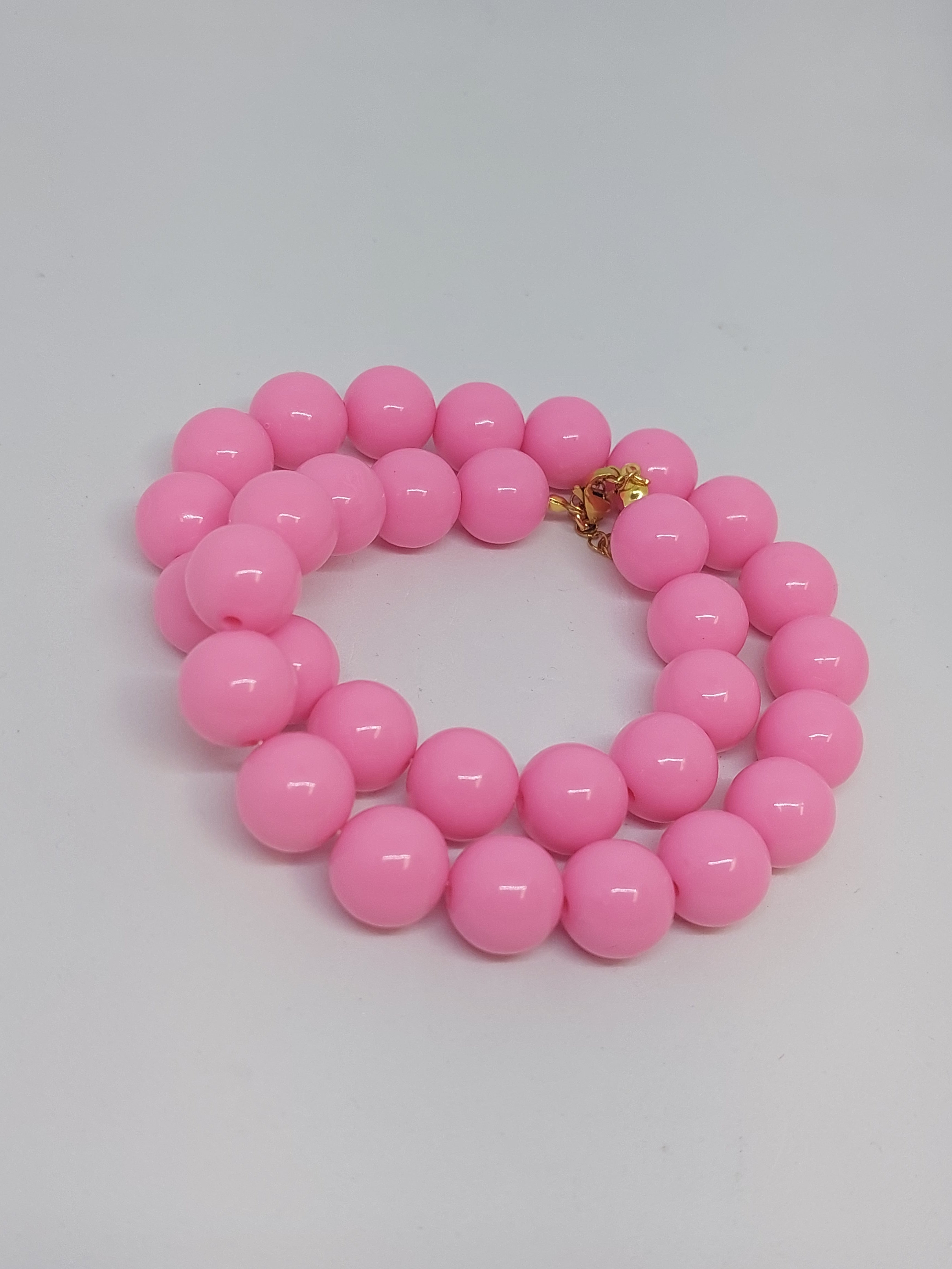 Kralenketting light pink