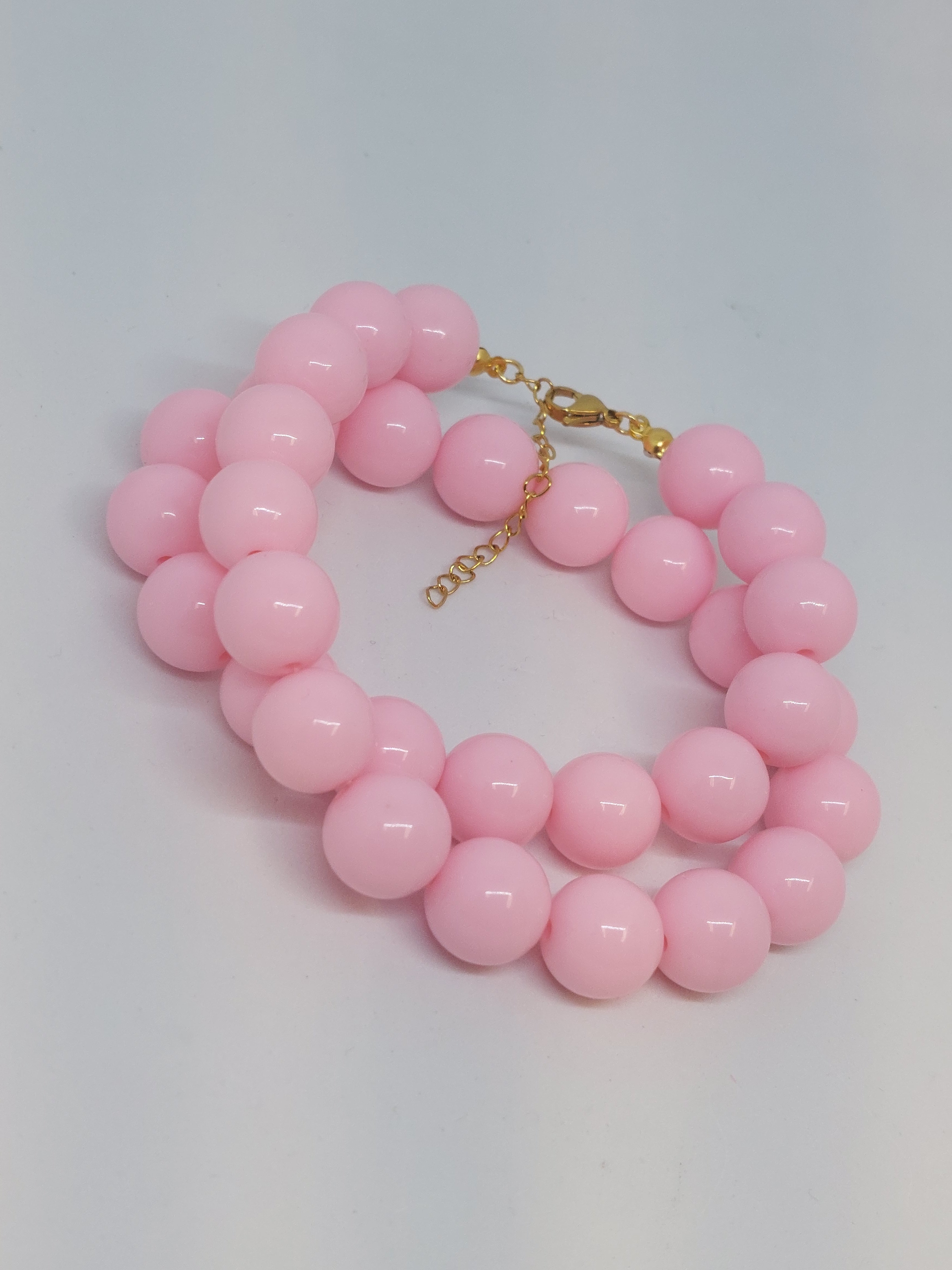 Kralenketting light pink I