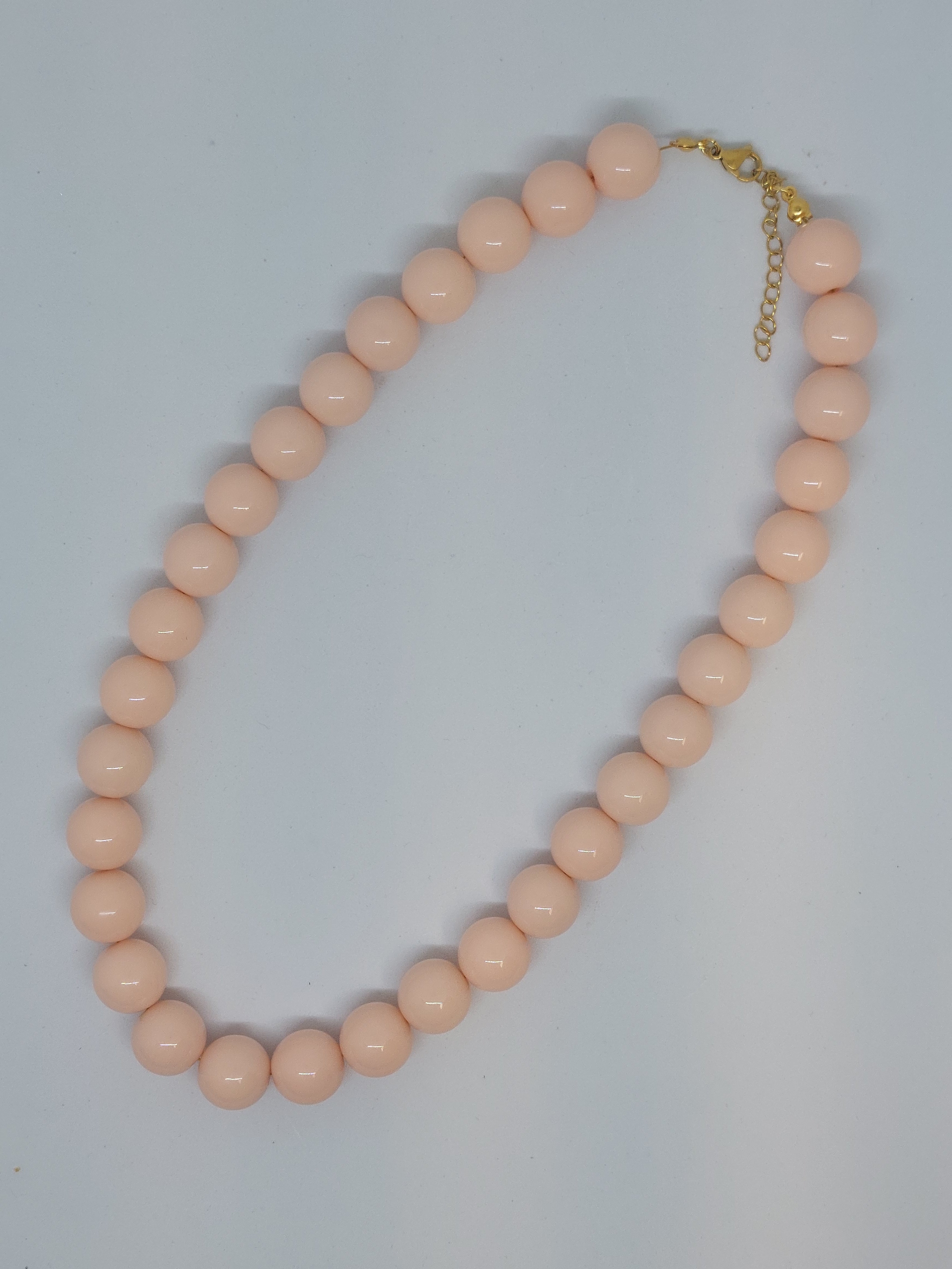 Kralenketting nude peach