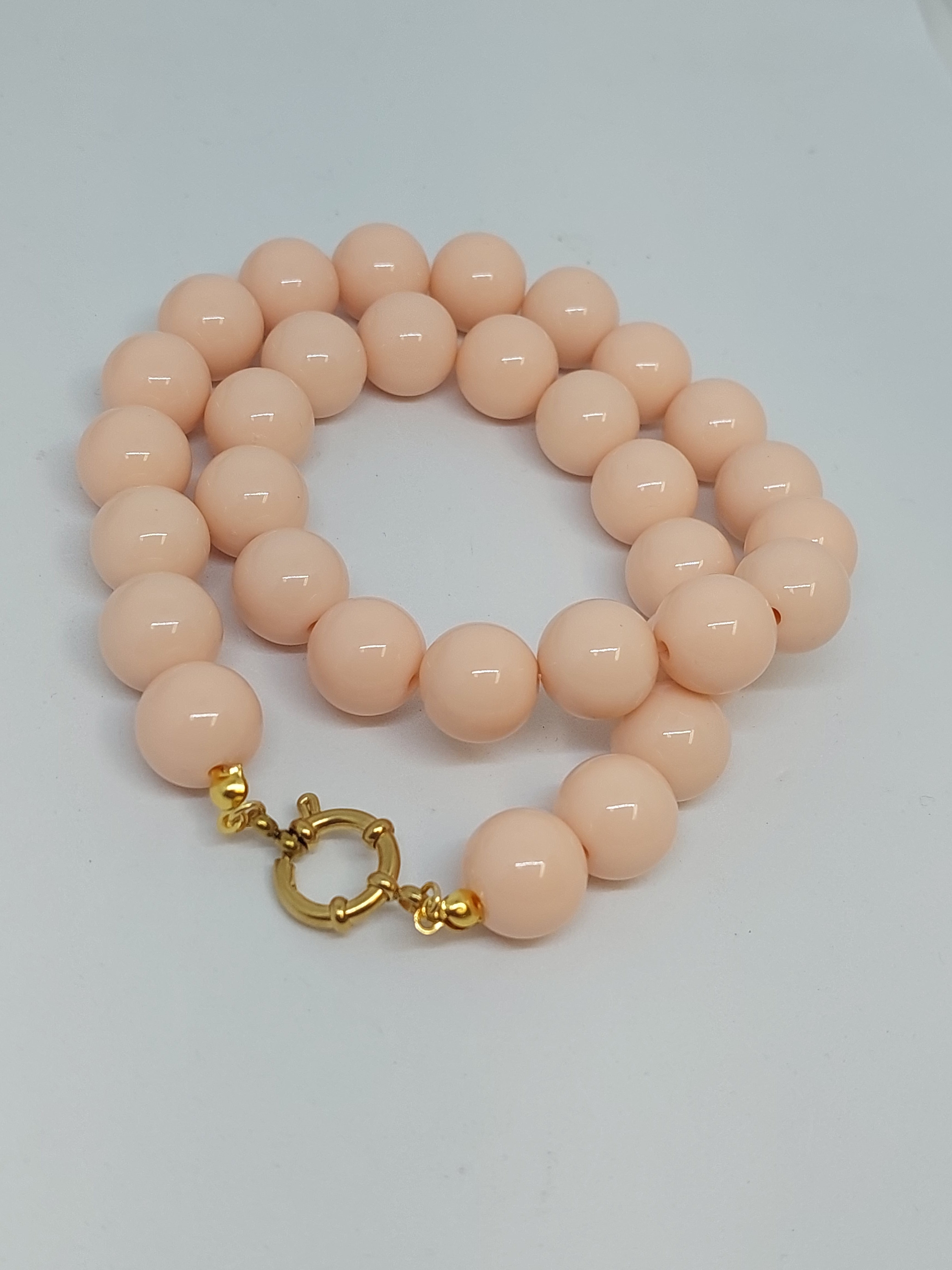 Kralenketting Nude peach