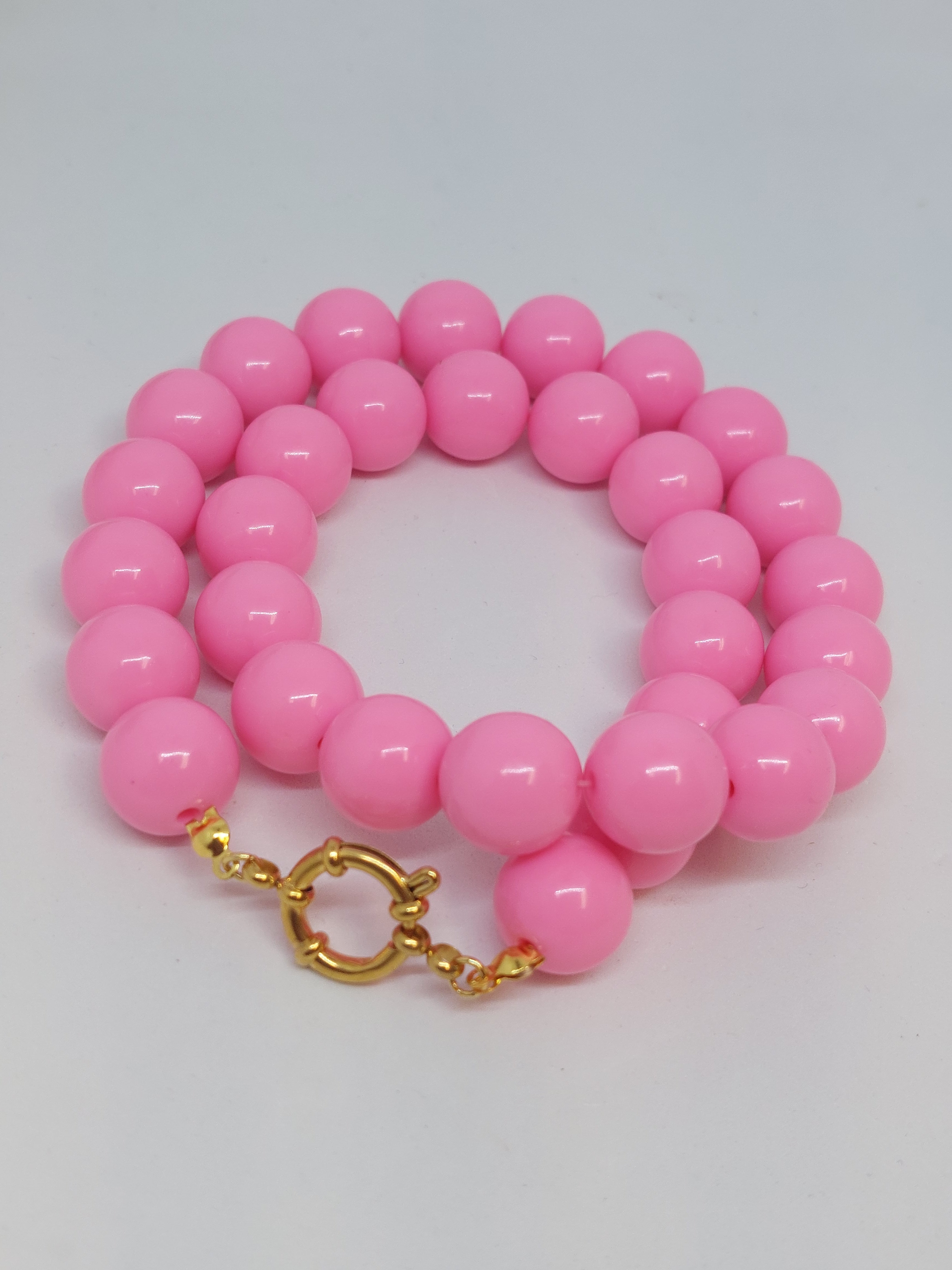 Kralenketting Pink l