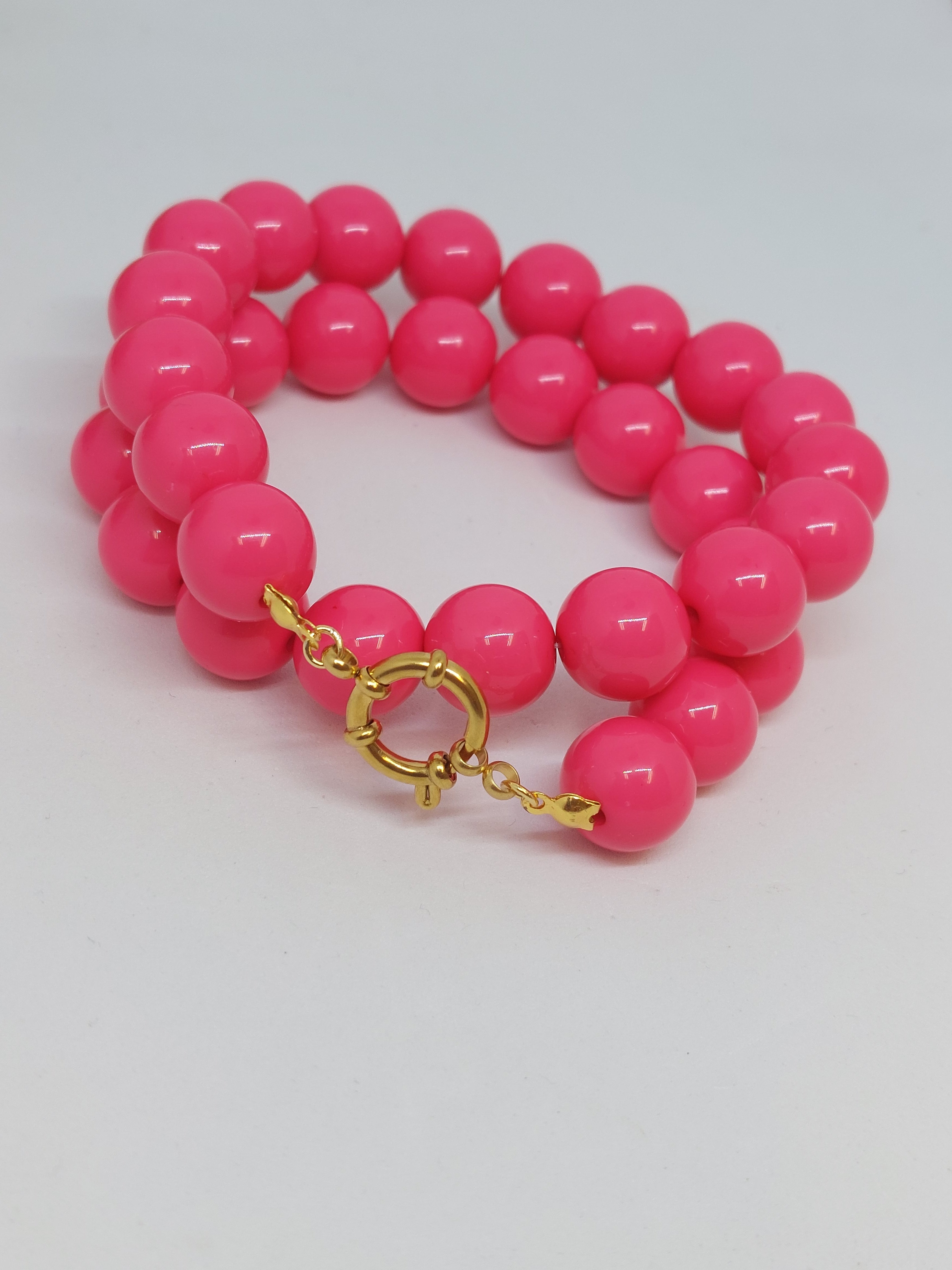 Kralenketting Pink