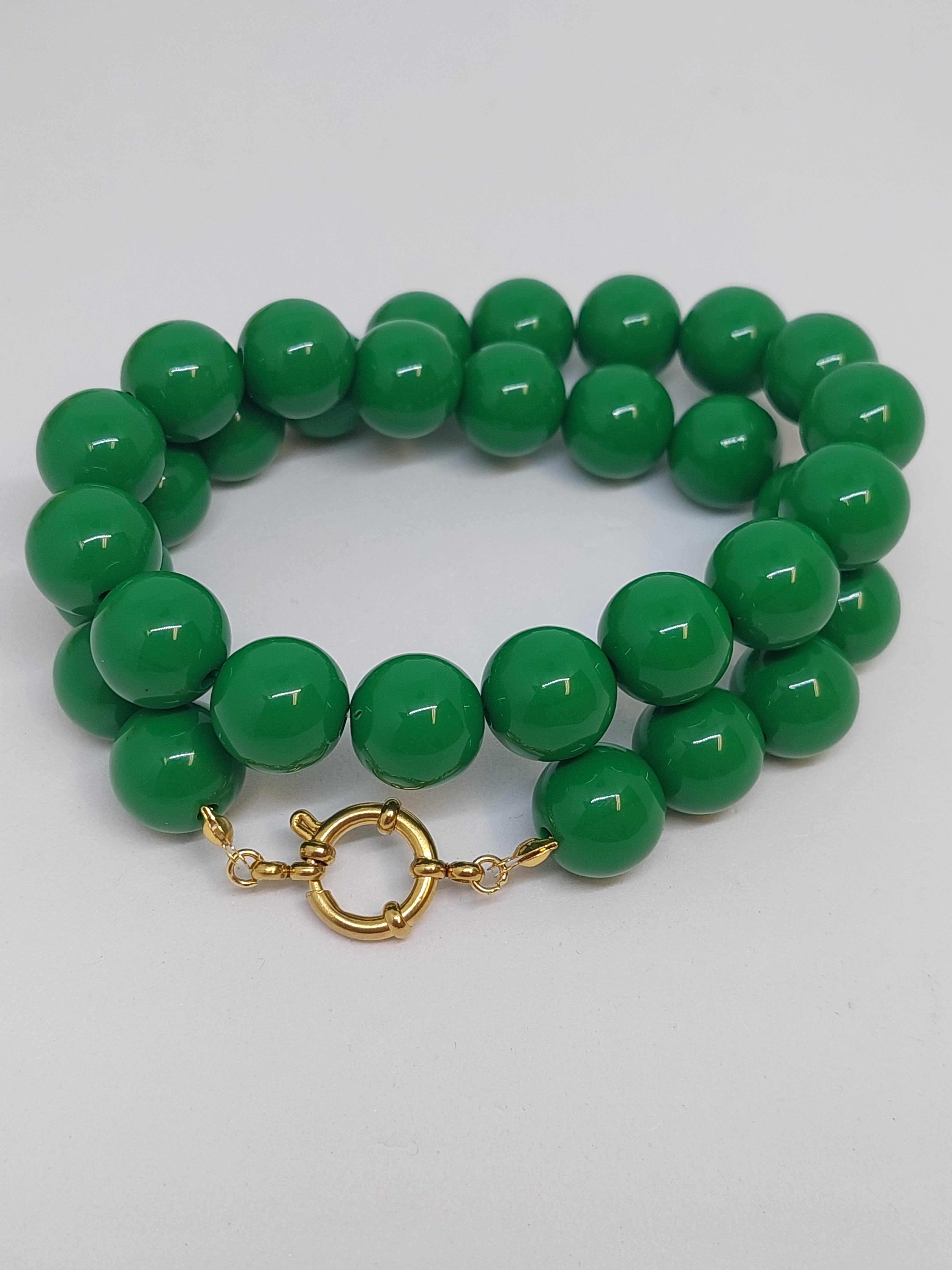 Kralenketting Dark green